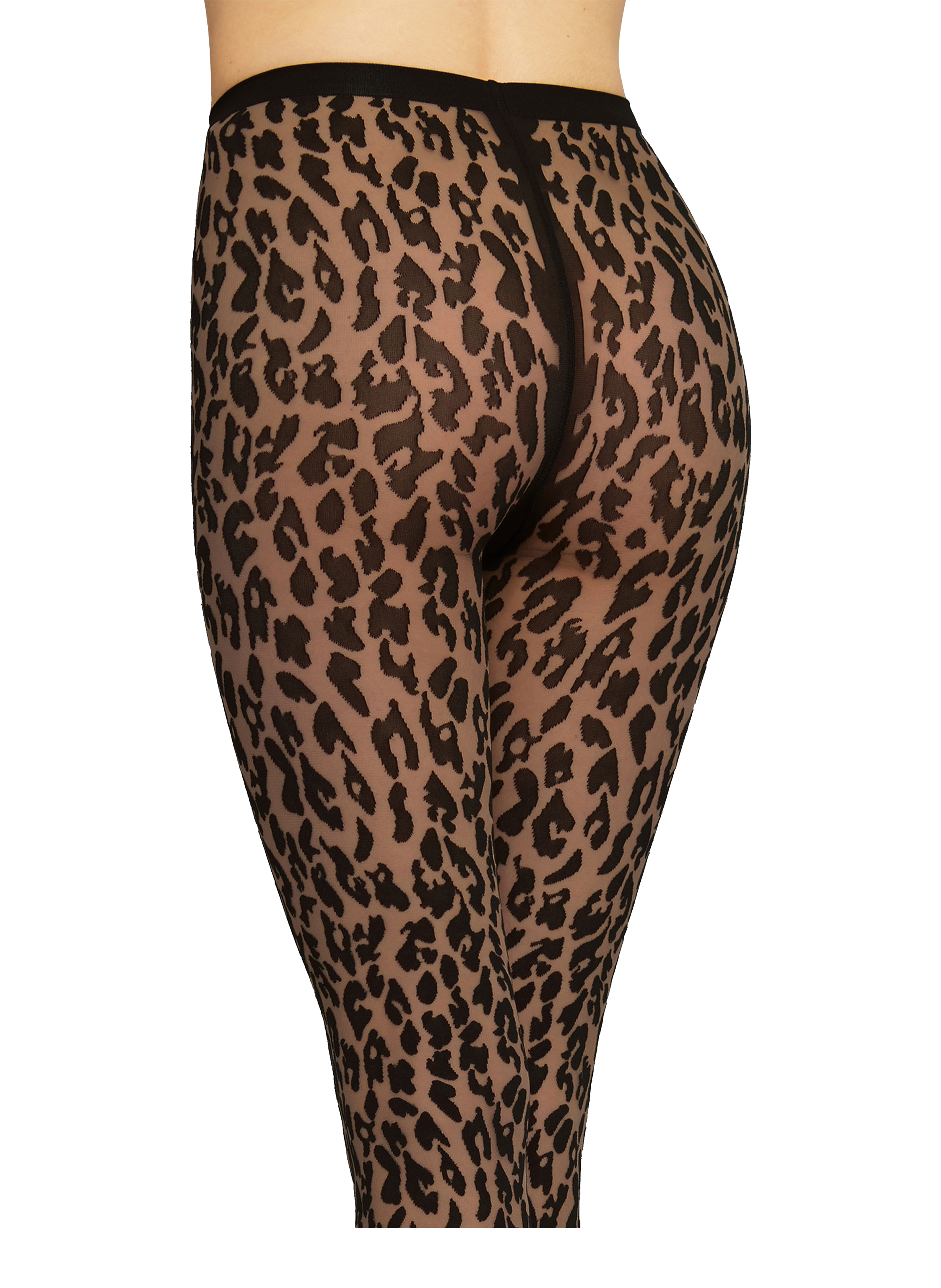 Collants à motifs léopard WOLFORD Noir