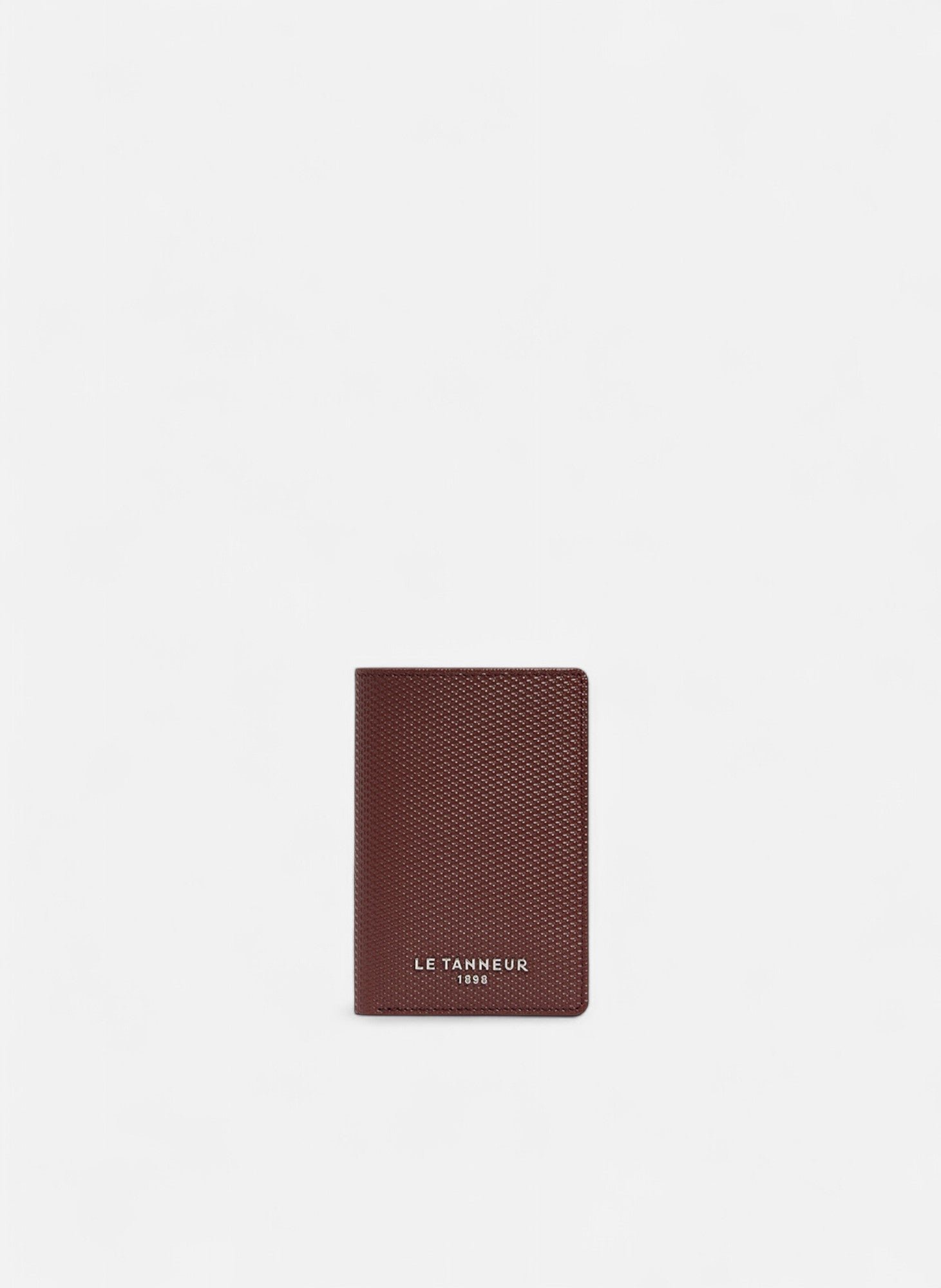 Porte cartes vertical emile en cuir signature t MarronLE TANNEUR