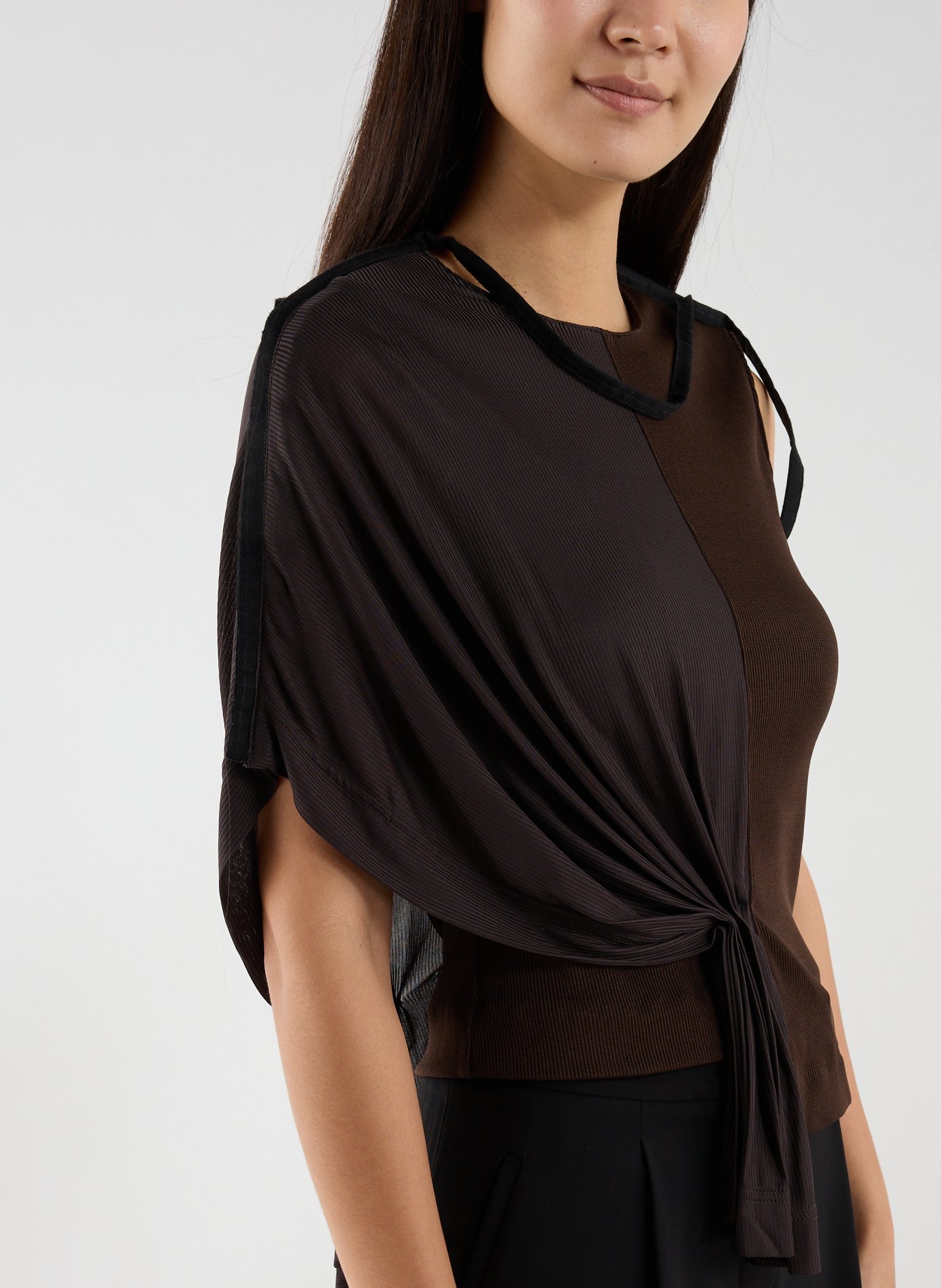 Top drapé CHRISTOPHER ESBER Marron