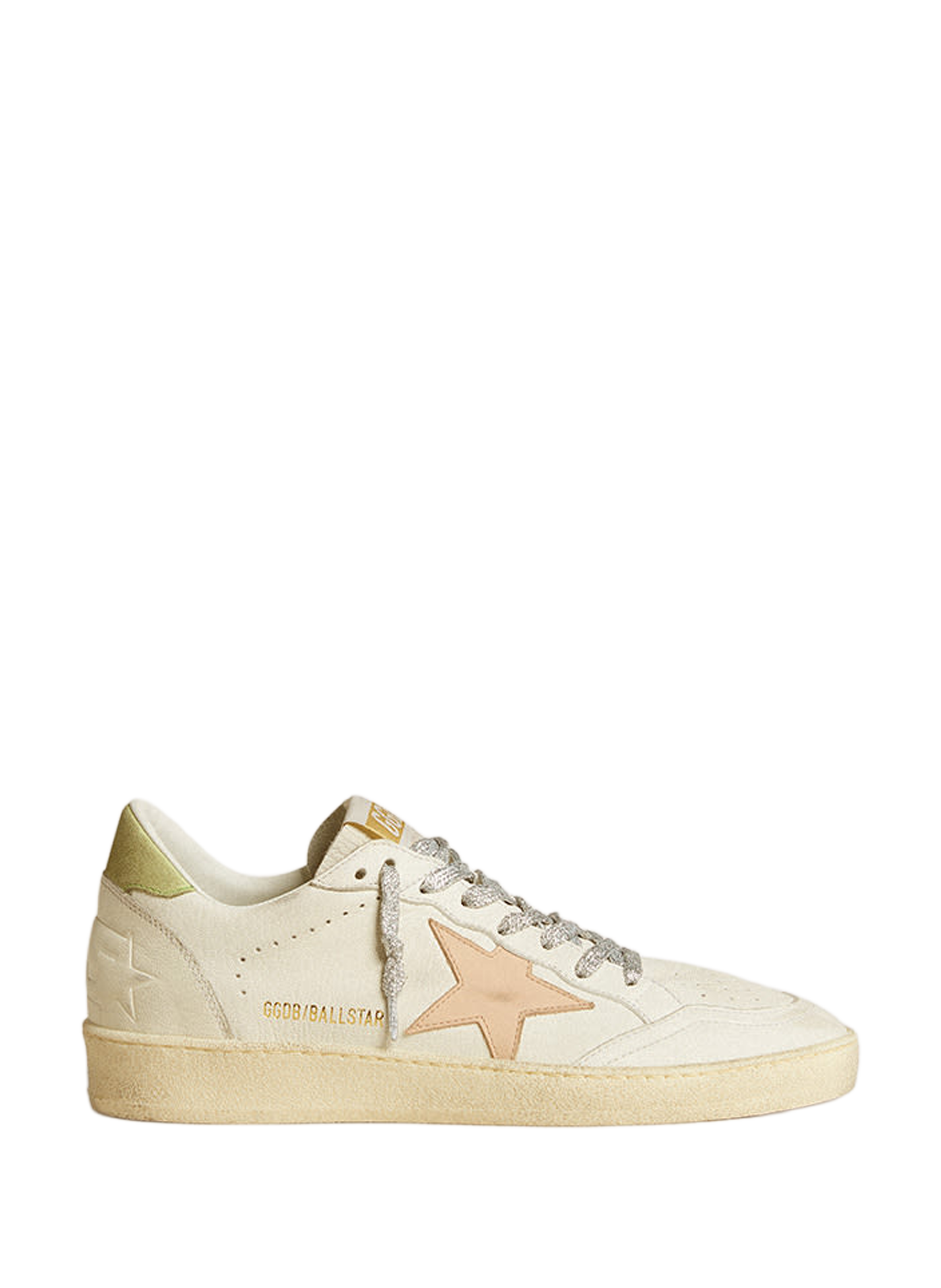 Baskets Ball Star en cuir GOLDEN GOOSE Blanc