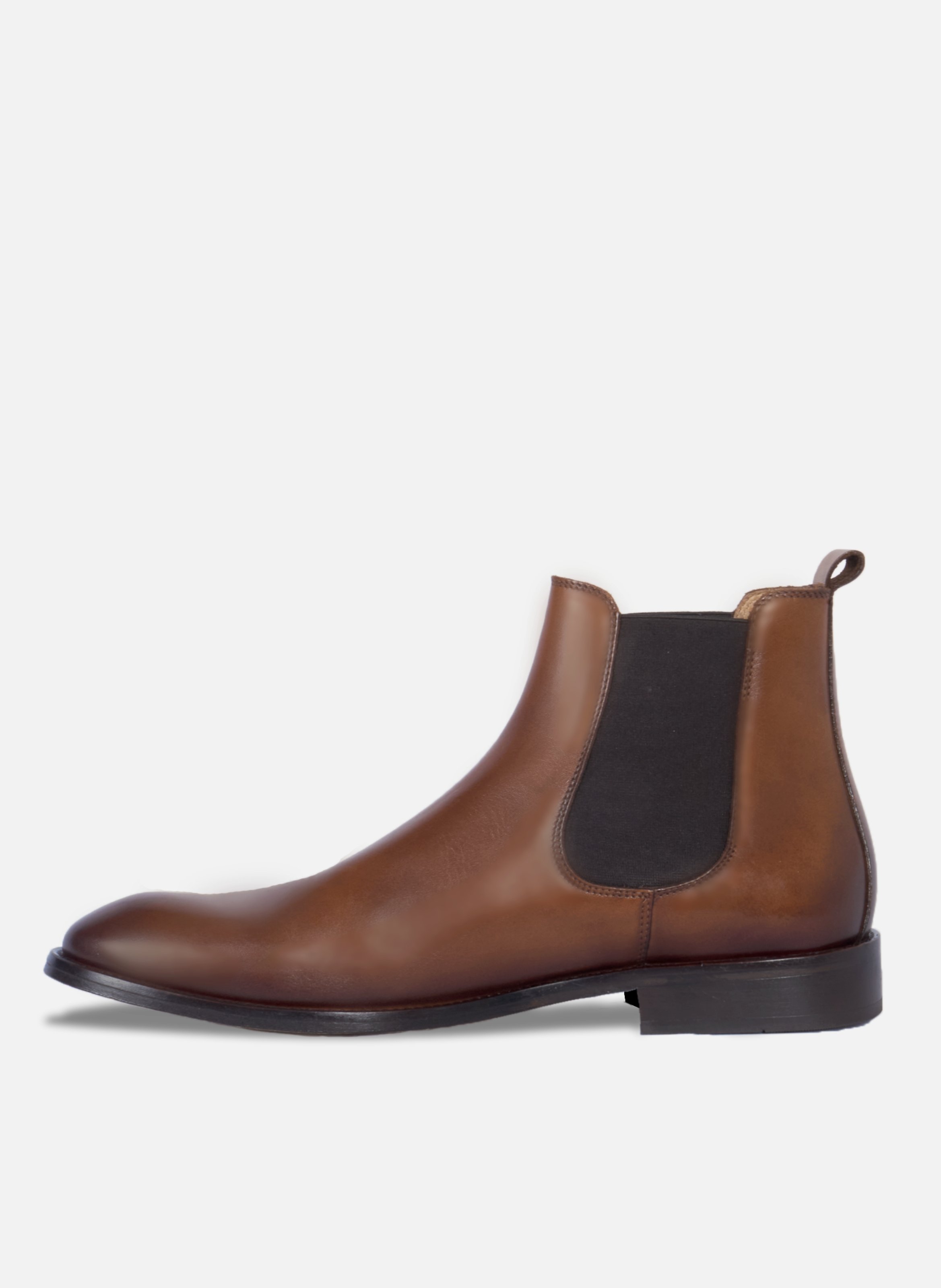 Chelsea boots martin cuir cognac JULES & JENN Marron