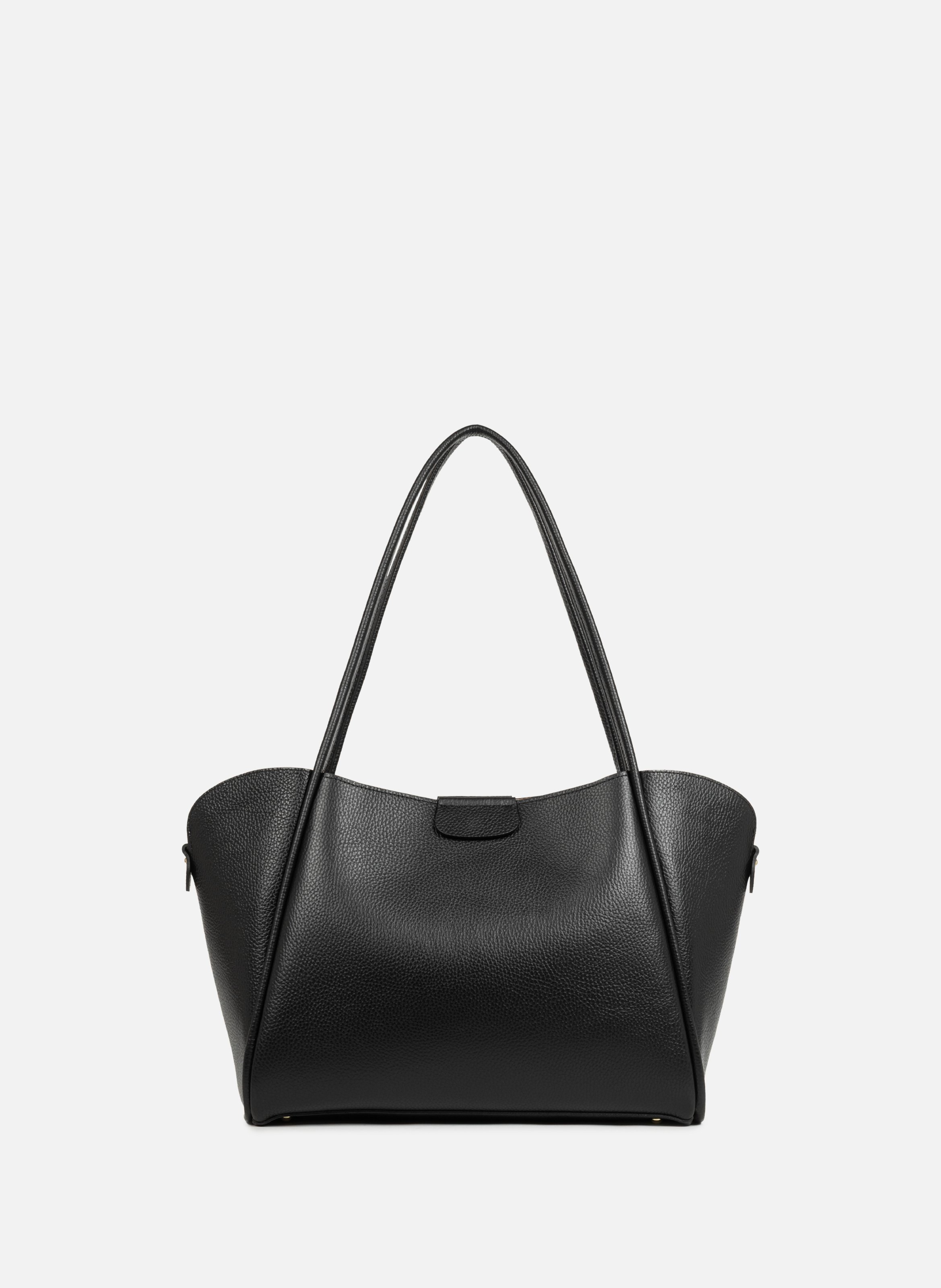 Très grand sac cabas épaule - ida double LANCASTER Noir