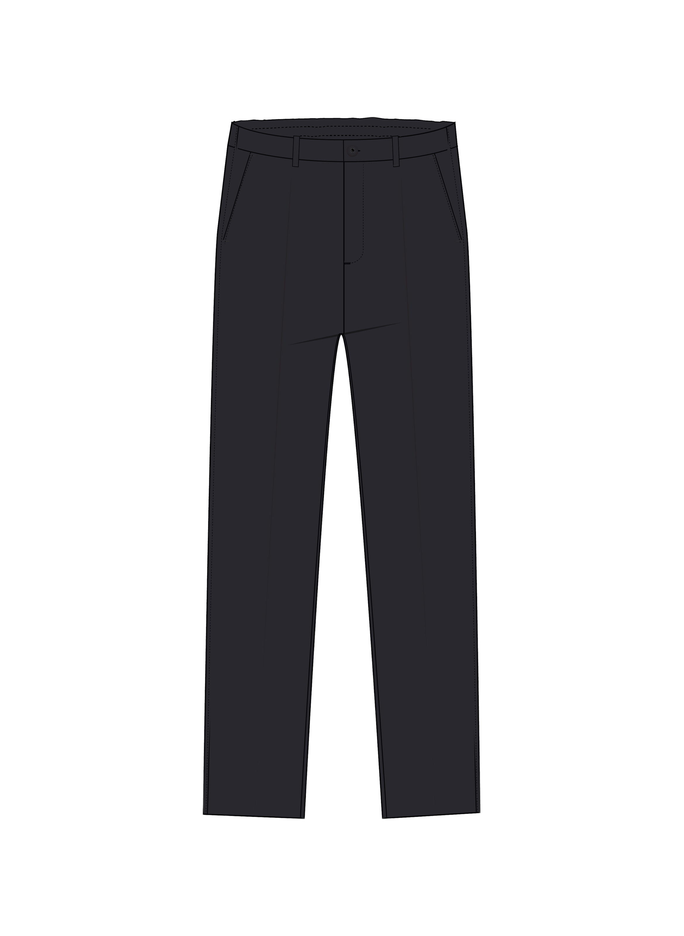 Pantalon droit en tissu seersucker CALVIN KLEIN Bleu