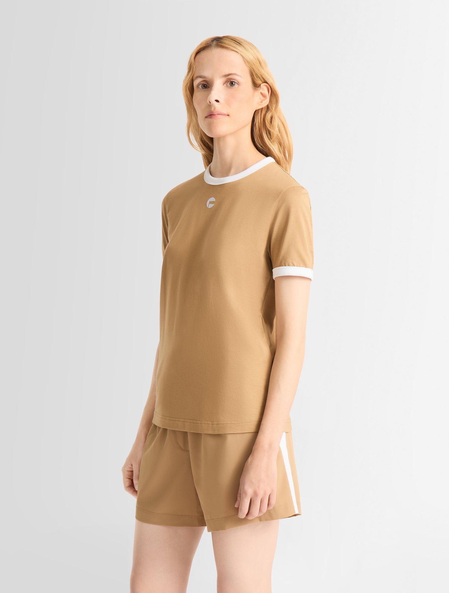 T-shirt tanixa col rond coupe regular FUSALP Marron