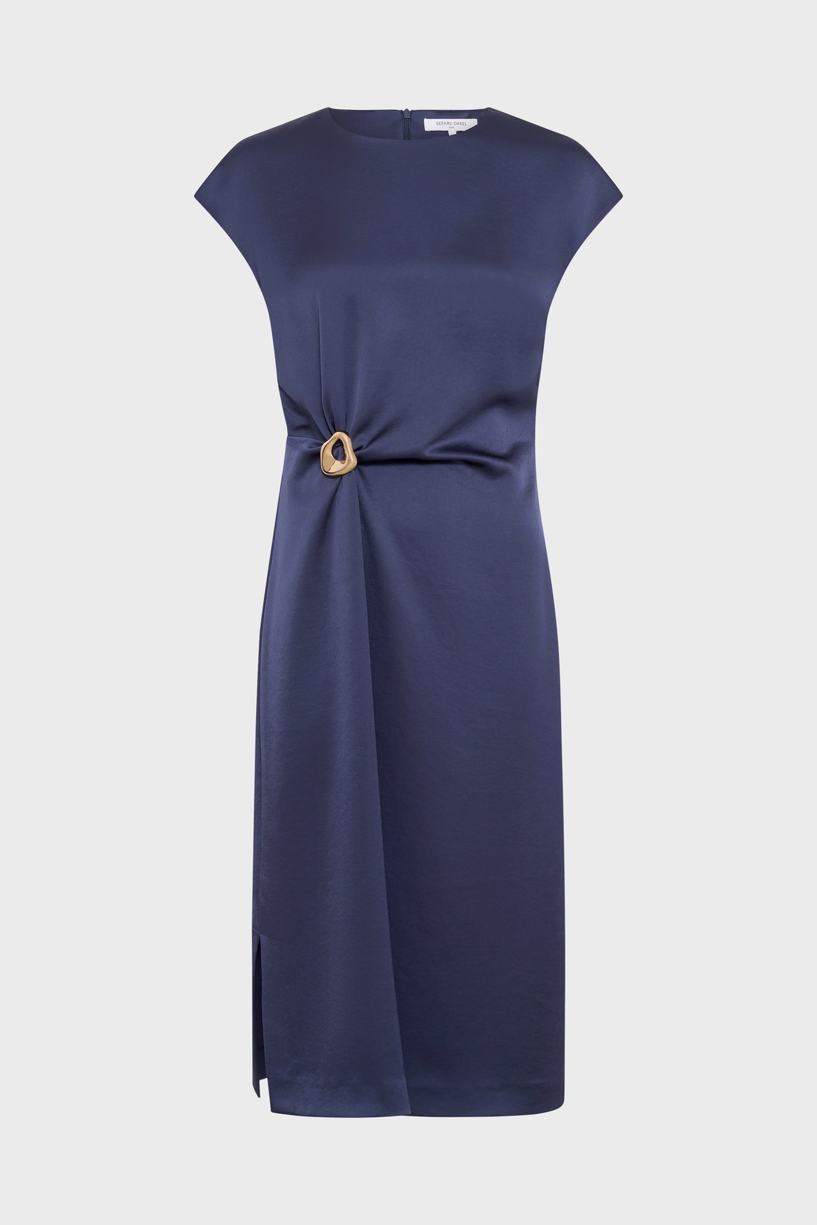 Robe satinée drapée - rialya GERARD DAREL Bleu