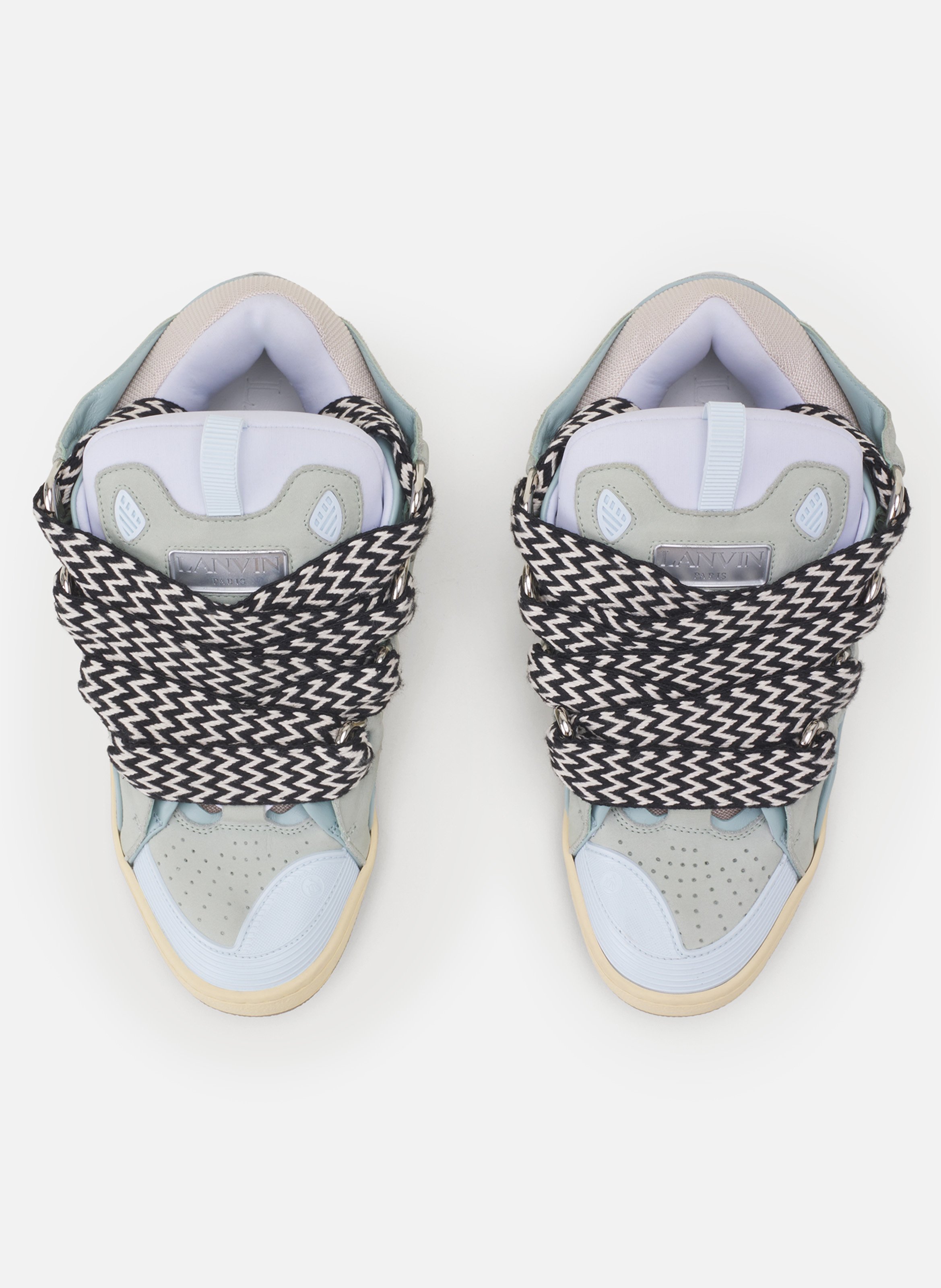 Sneakers curb en cuir LANVIN Bleu