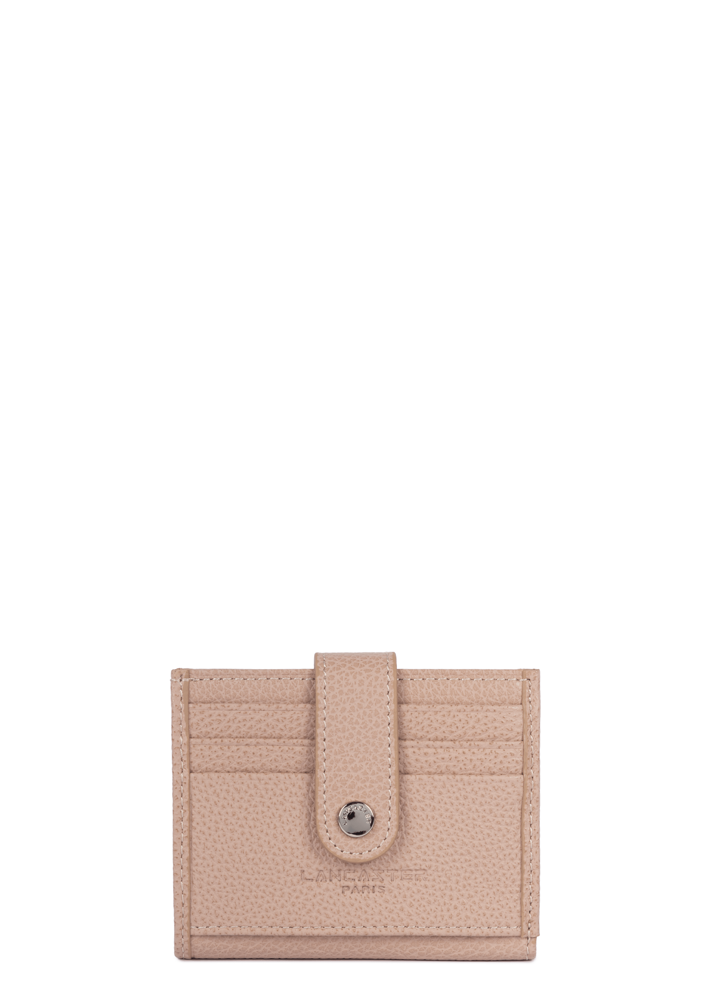 Porte-cartes - foulonné pm LANCASTER Beige
