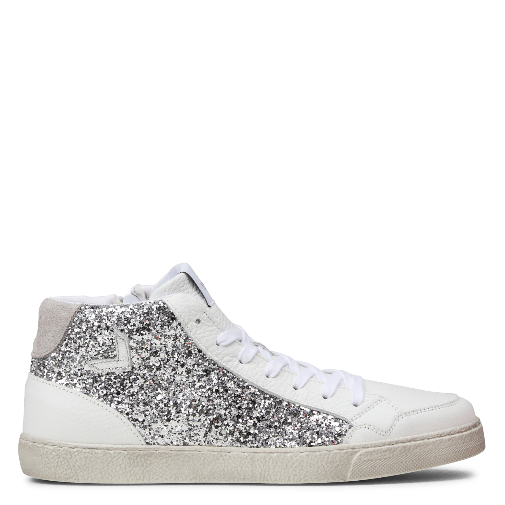 Baskets montantes en cuir IKKS Argent