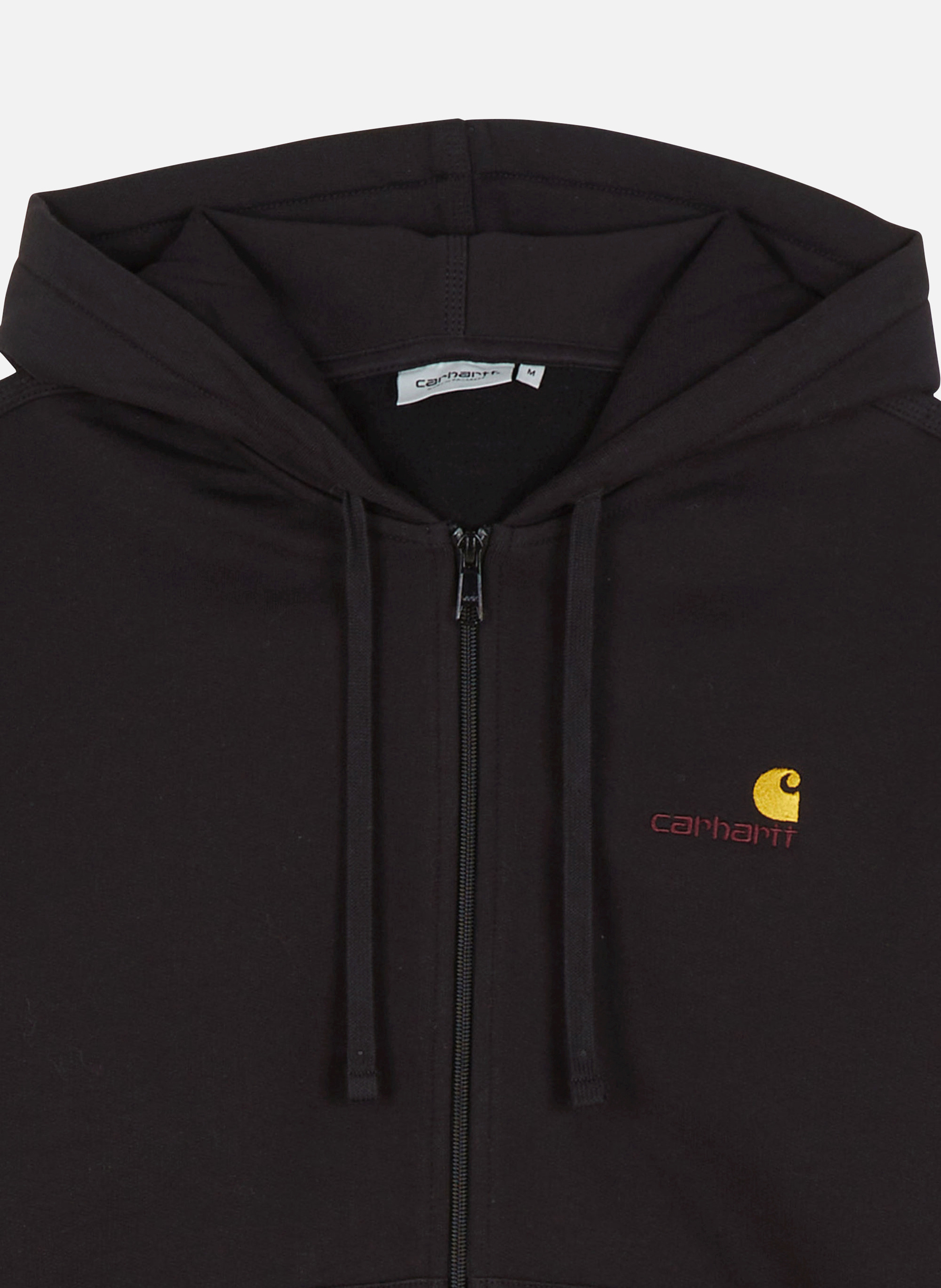 Sweatshirt zippé hooded american script CARHARTT WIP Noir