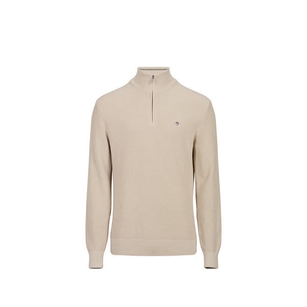 Pull droit à logo brodé en coton Pull droit à logo brodé en coton