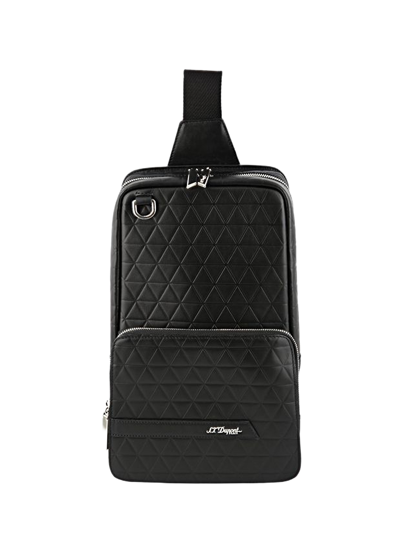 Umhängetasche Sling Firehead aus Leder S.T. DUPONT Schwarz