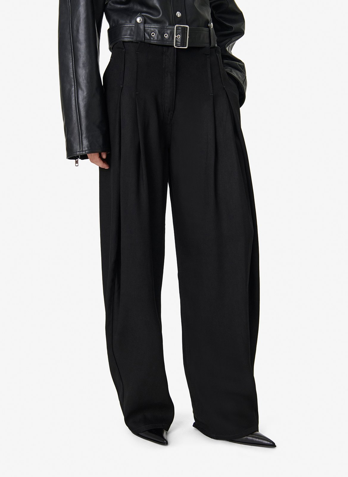 Pantalon droit flowy IRO Noir