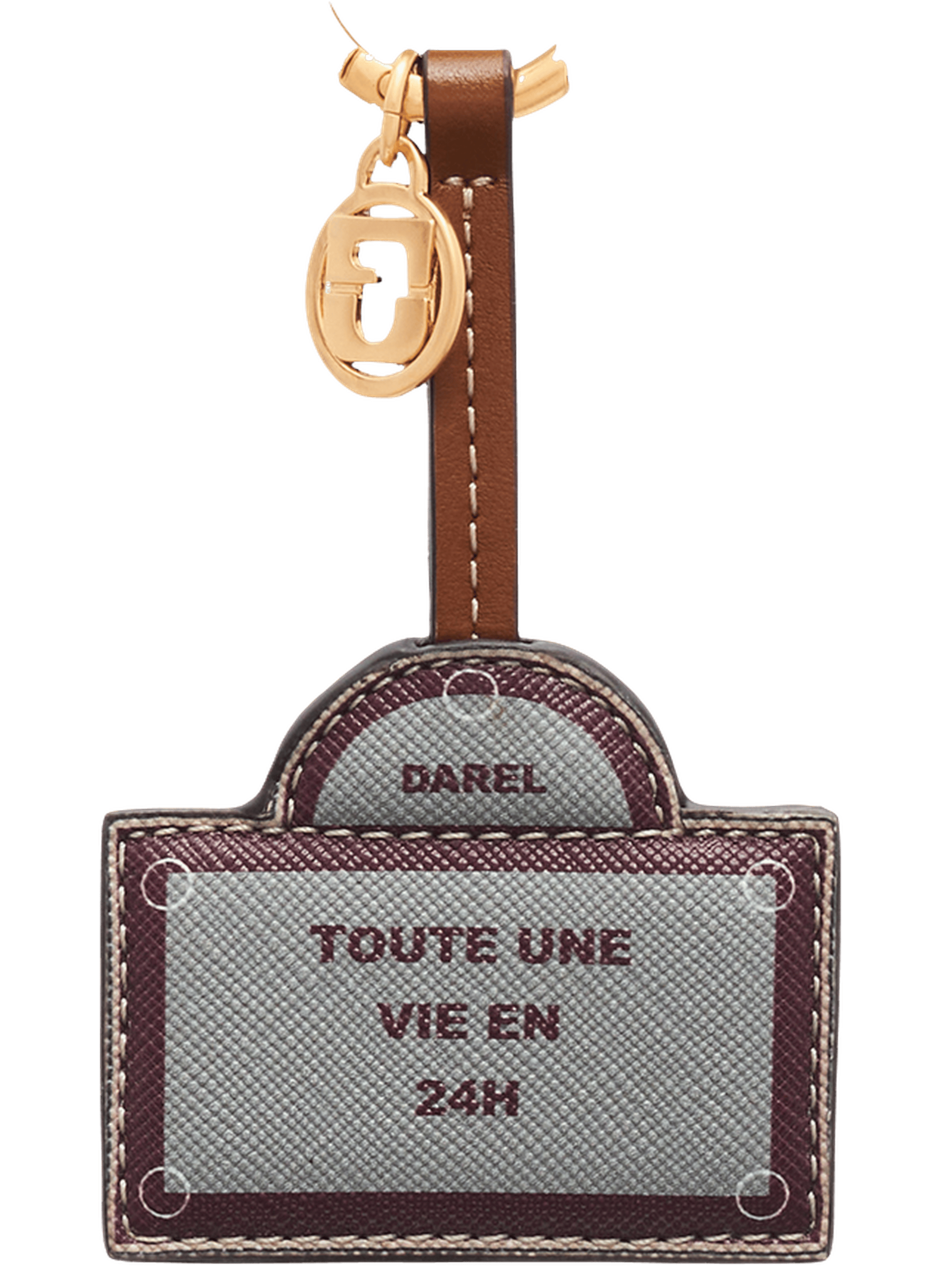 Charm en toile enduite et cuir –une vie en 24h GERARD DAREL Multicolore