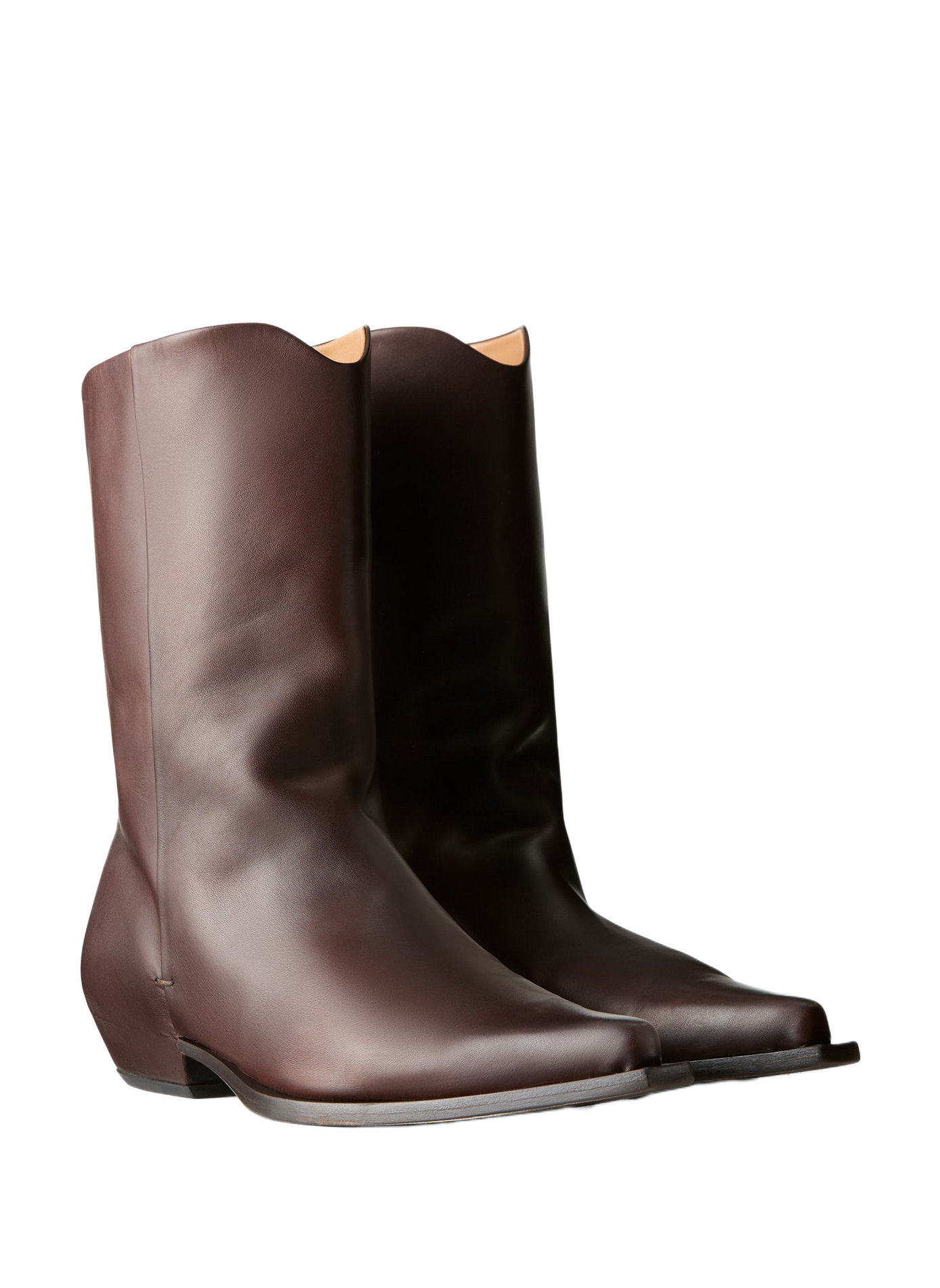 Cheer leather ankle boots CALVIN KLEIN COLLECTION Brown
