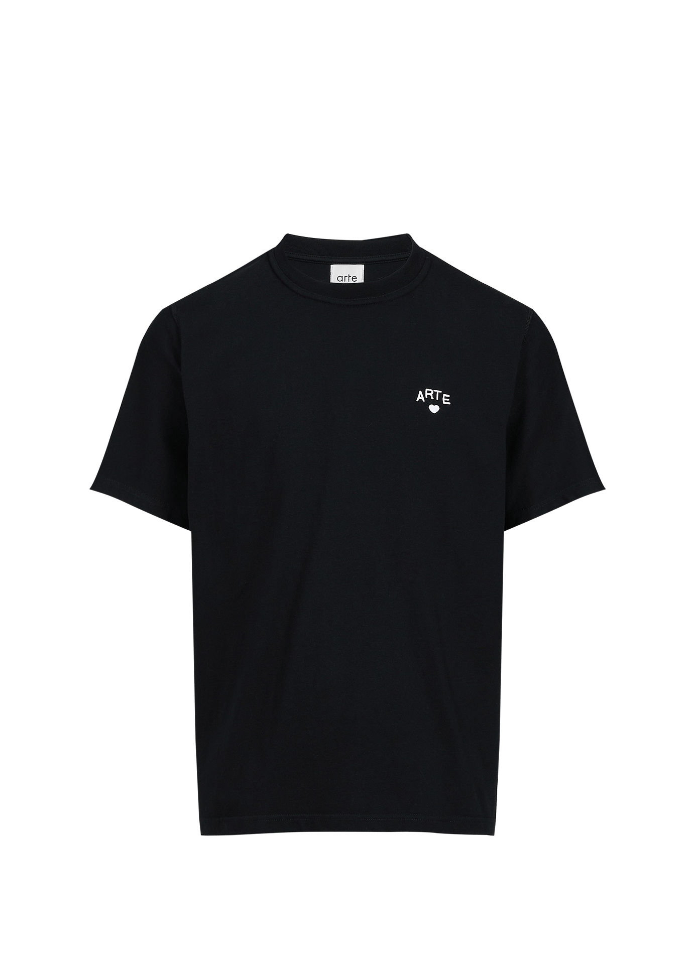 Oversized round neck cotton t-shirt ARTE ANTWERP Black