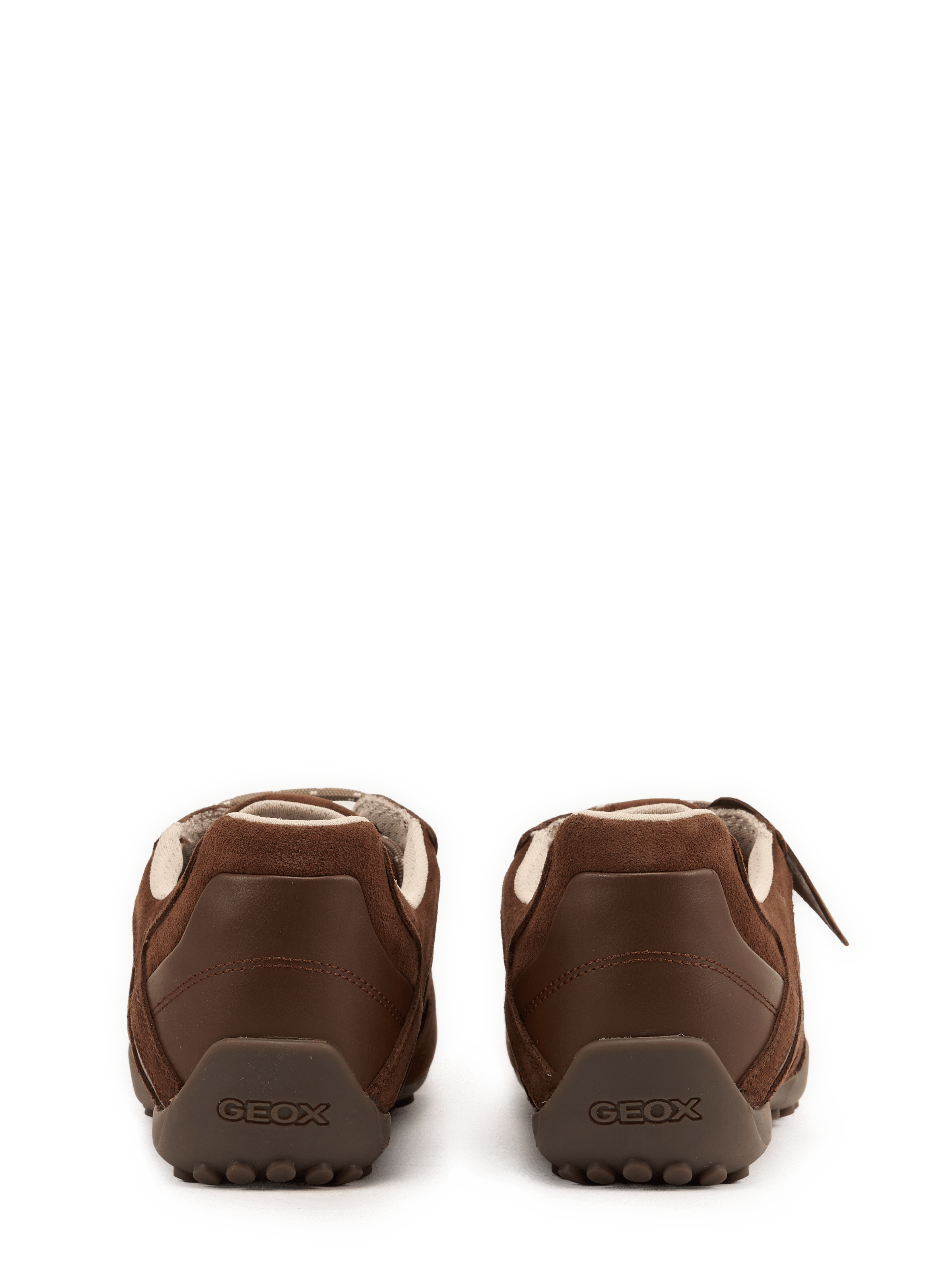 Lage sneakers SNAKE WOMAN van gemengd leer. GEOX Bruin