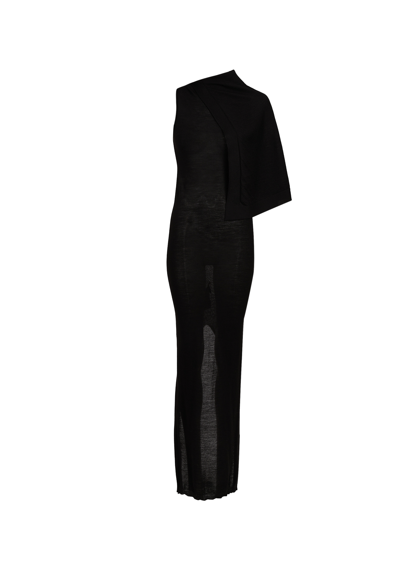 Ärmelloses langes Wollkleid RICK OWENS Schwarz