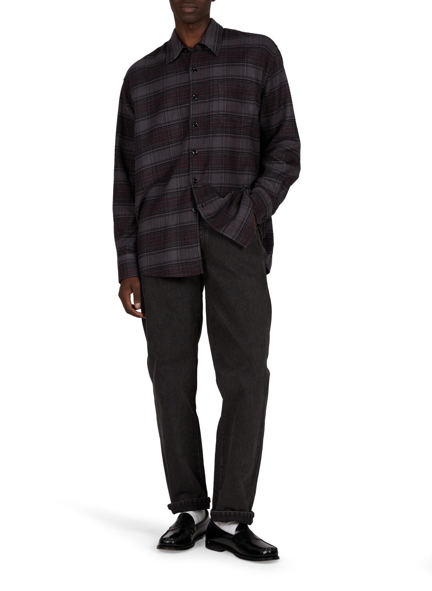 Cotton check shirt  OUR LEGACY Beige