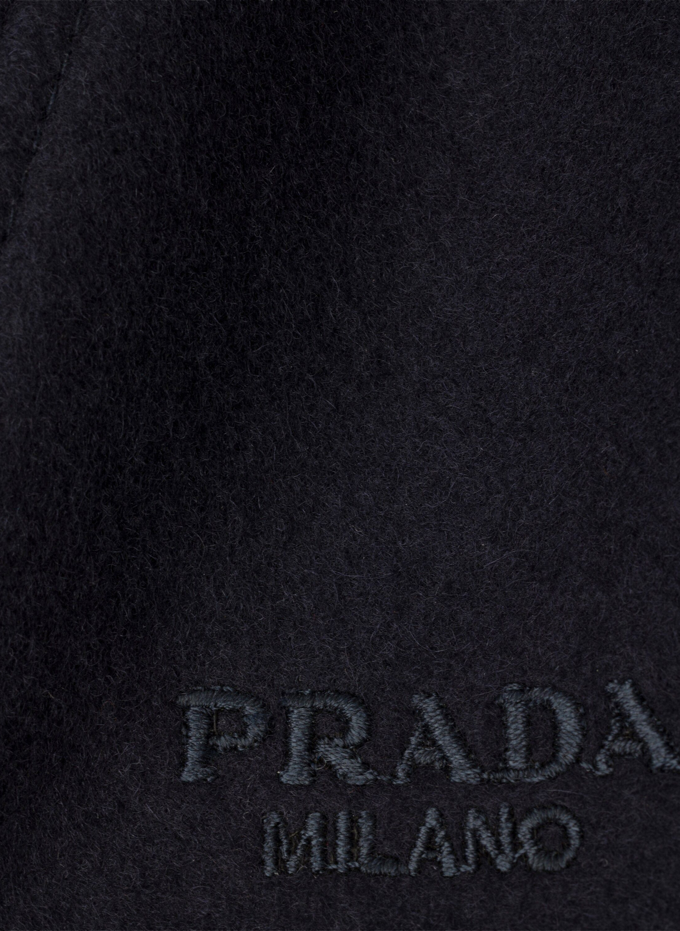 Casquette de baseball en tissu PRADA Bleu