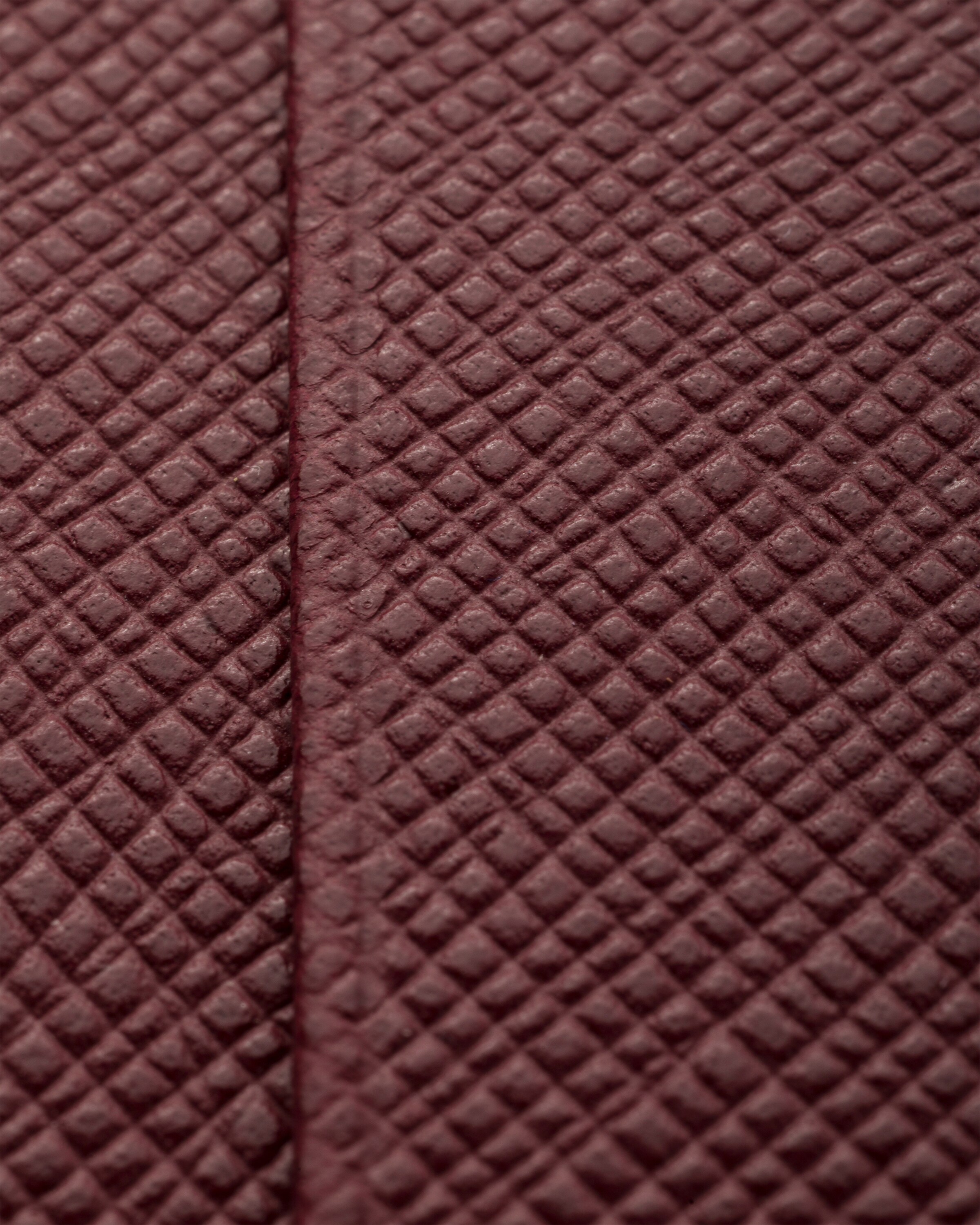 Porte-cartes en cuir saffiano PRADA Rouge