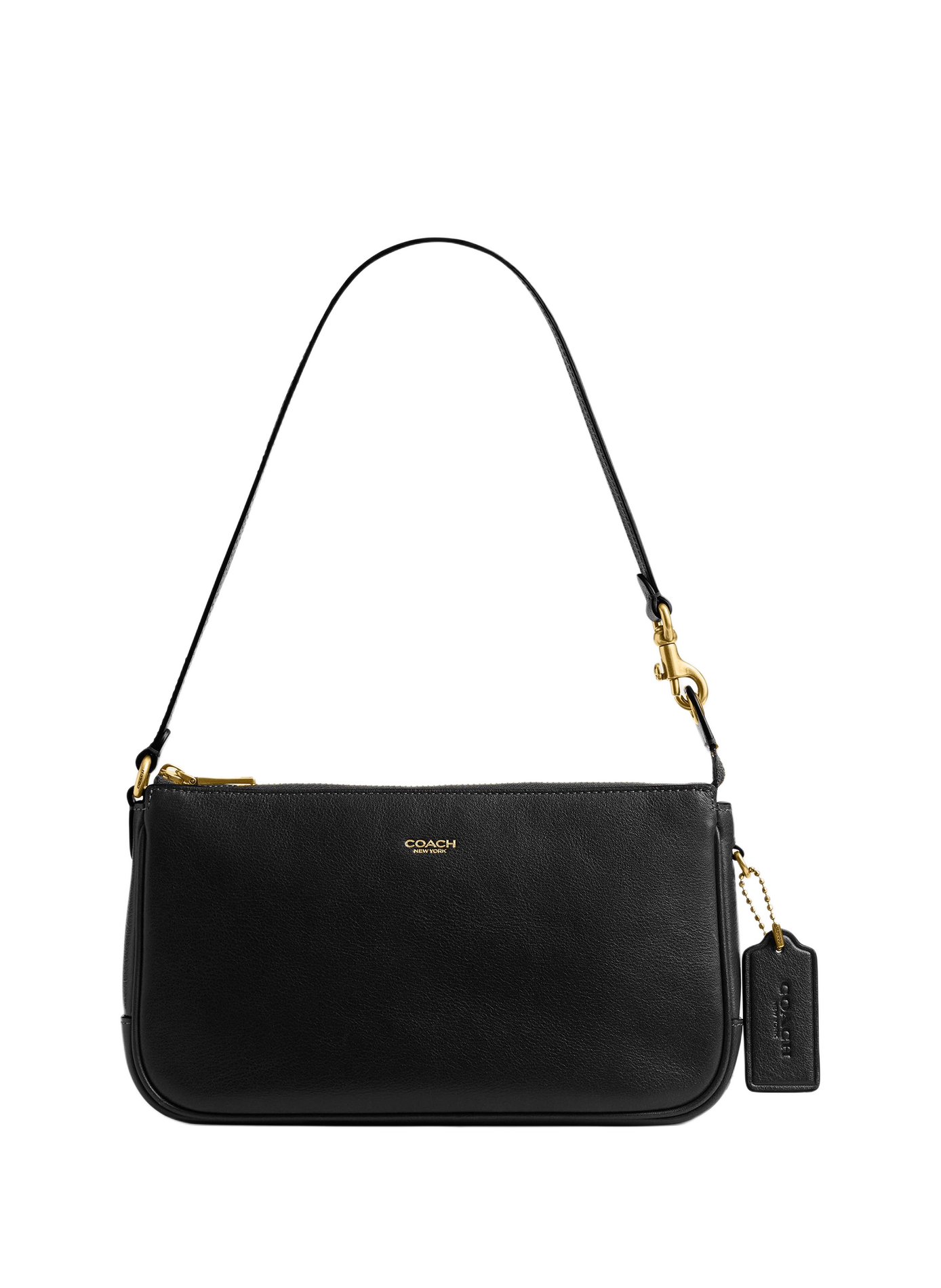 PLAZA leather handbag COACH Black
