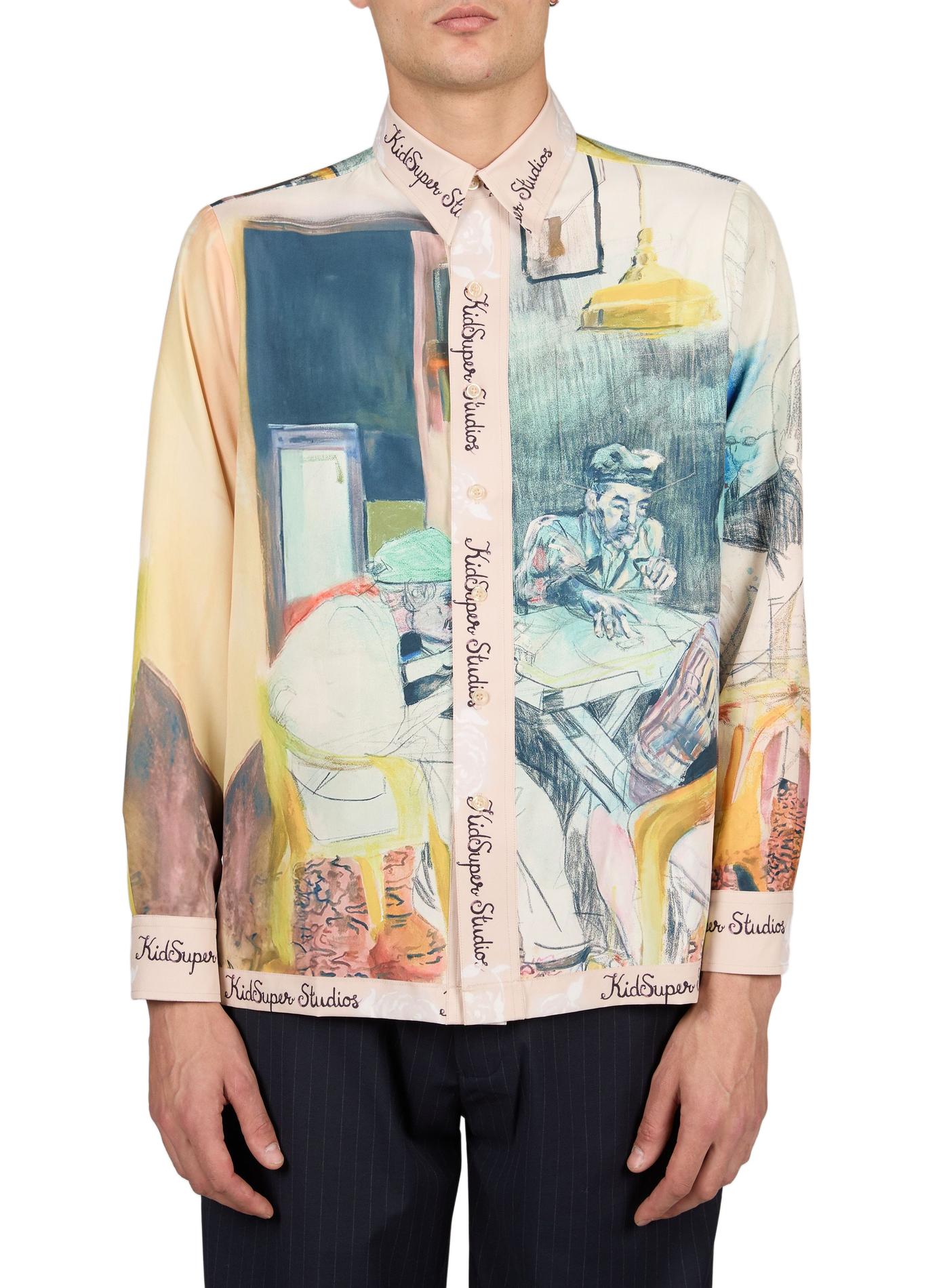 Straight fluid printed shirt KIDSUPER Multicolour