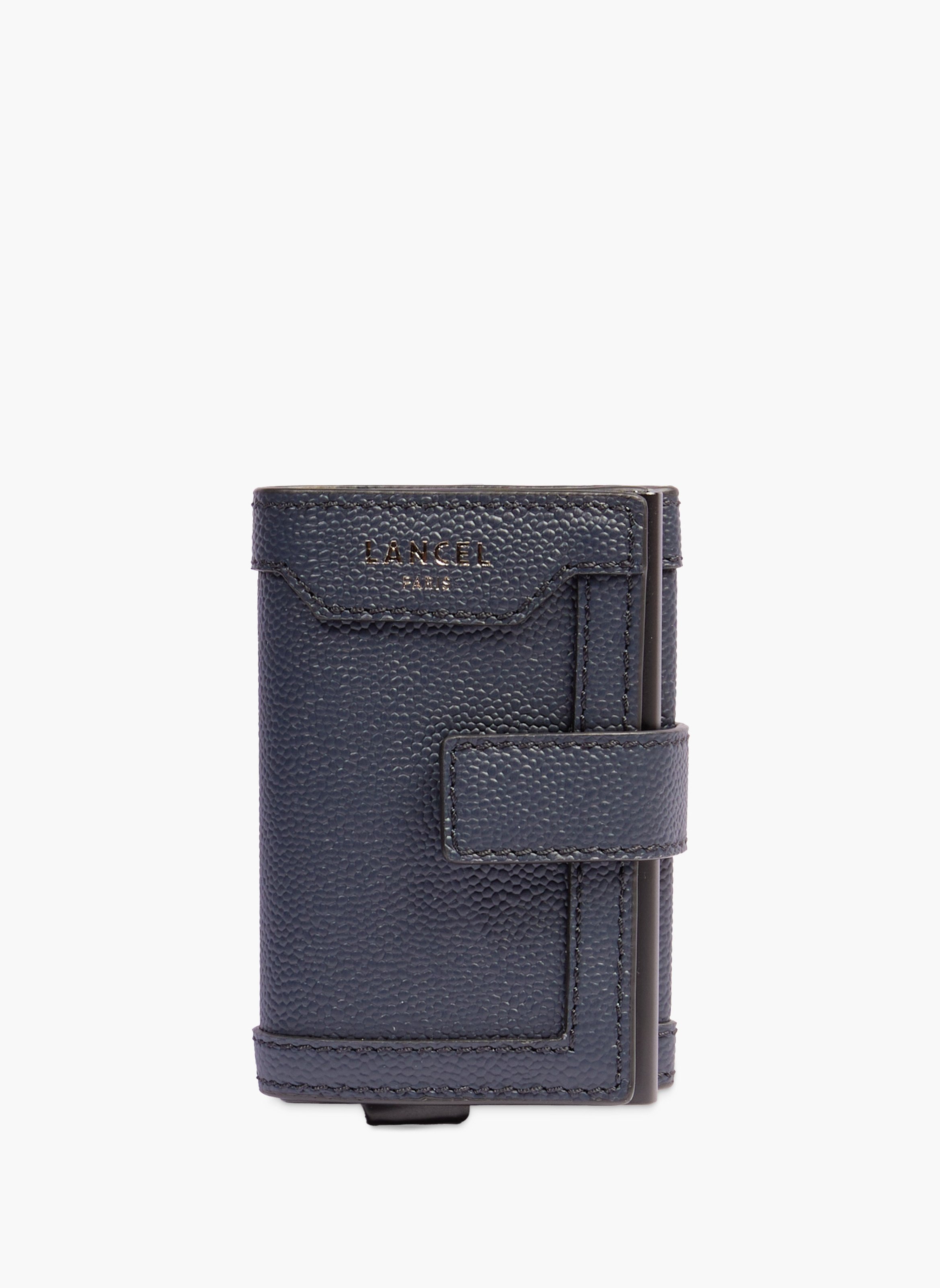 Porte-cartes smart charlie de lancel en cuir LANCEL Bleu
