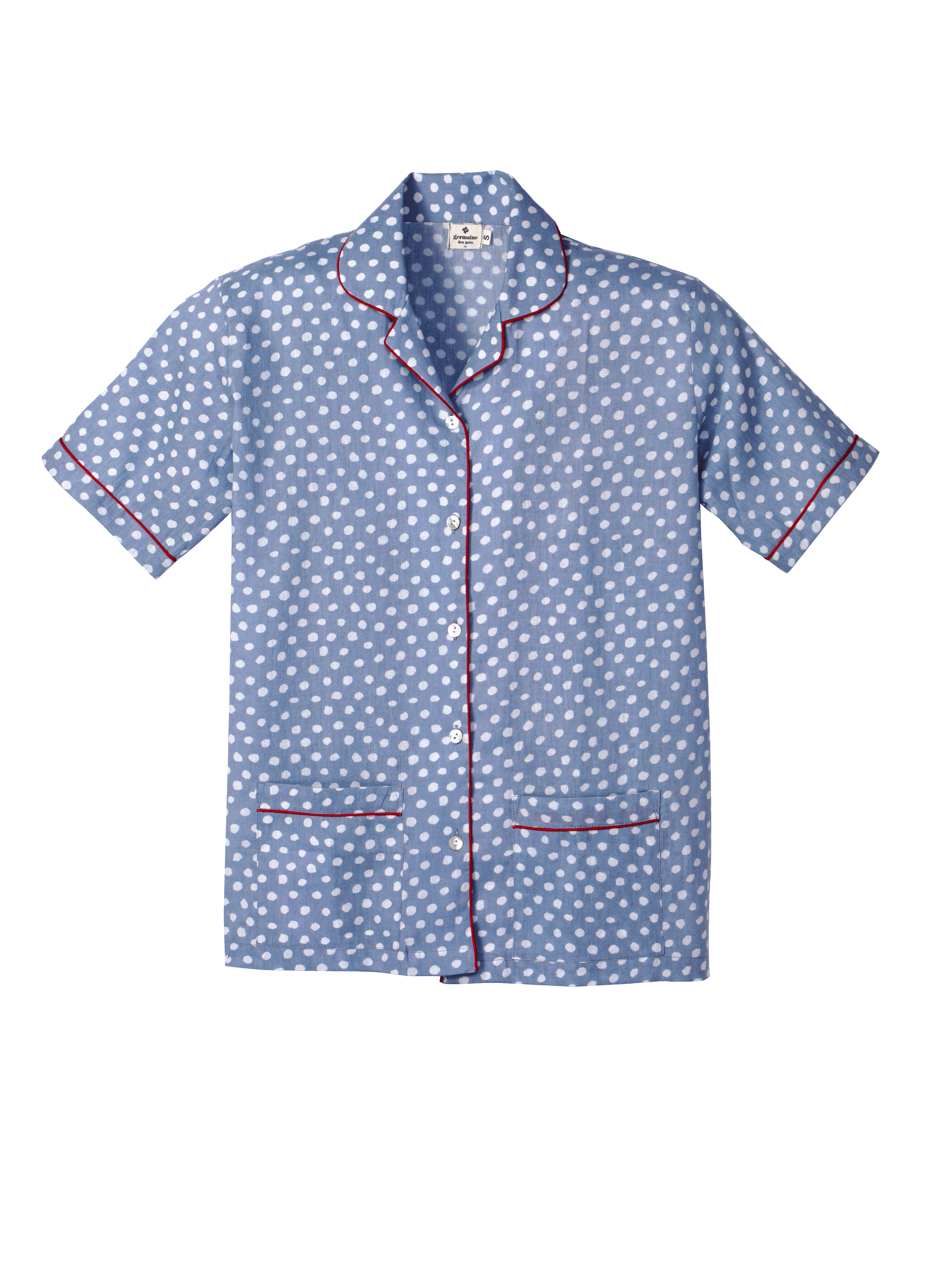 Camille cotton pyjama set GERMAINE DES PRÉS Blue