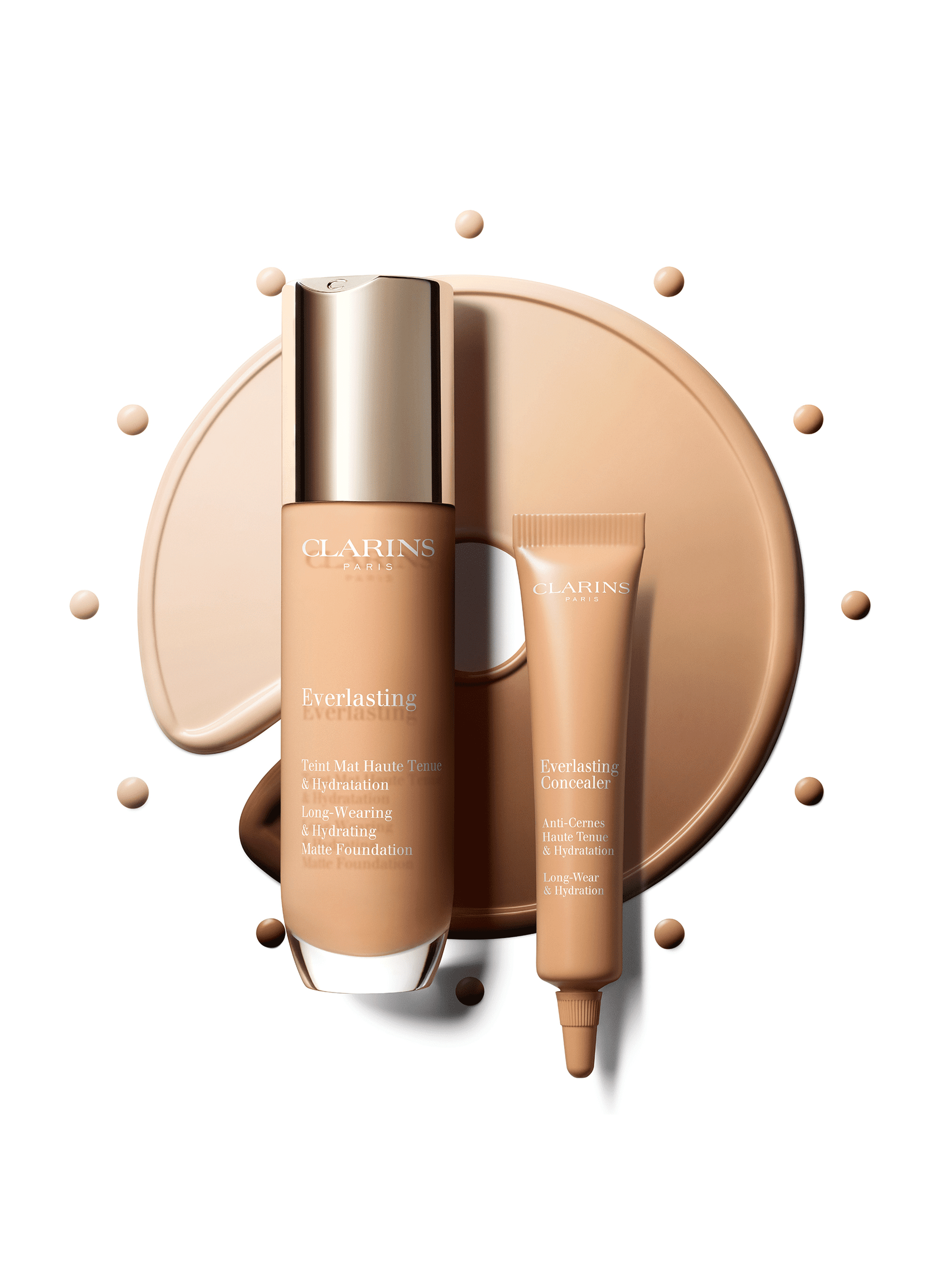 Everlasting - Fond de teintTeint Mat Haute Tenue & Hydratation CLARINS 106n vanilla