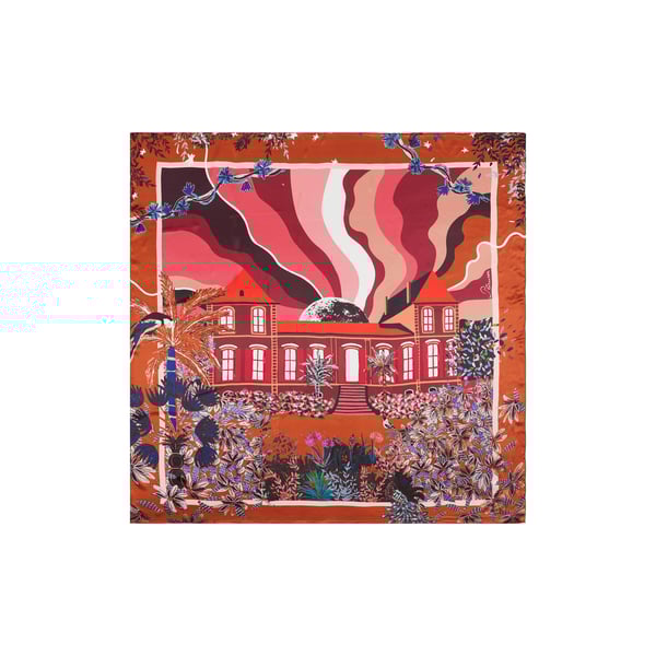 Carré de soie Fantasy Caramel