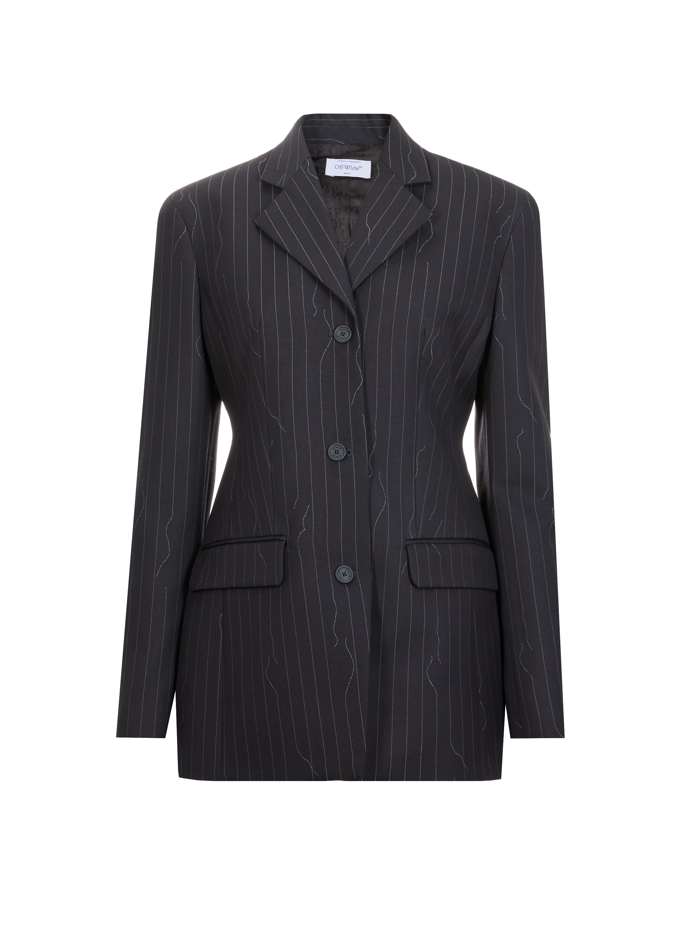 Striped wool blazer  OFF-WHITE Grey