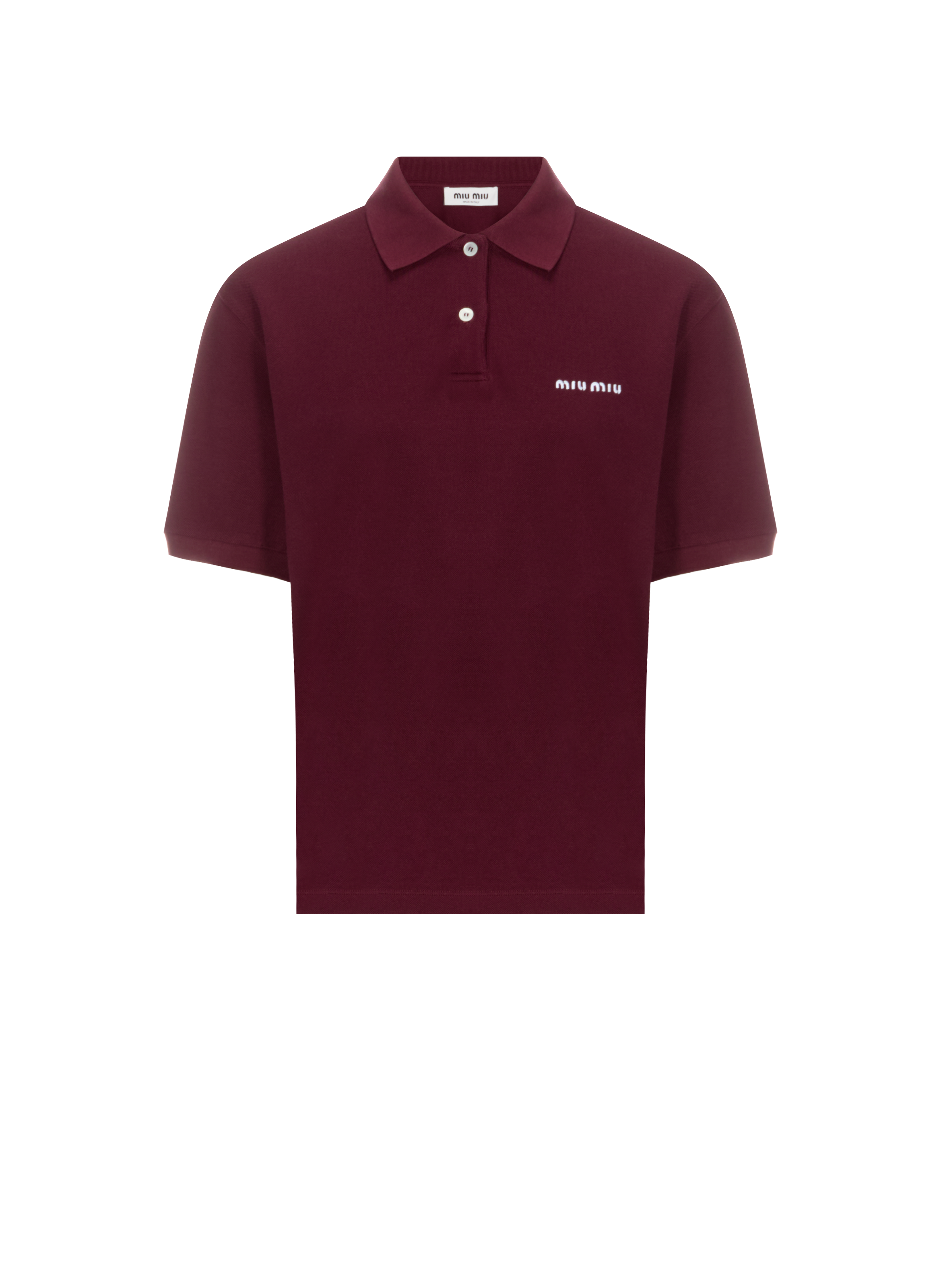 Polo en coton  MIU MIU Rouge