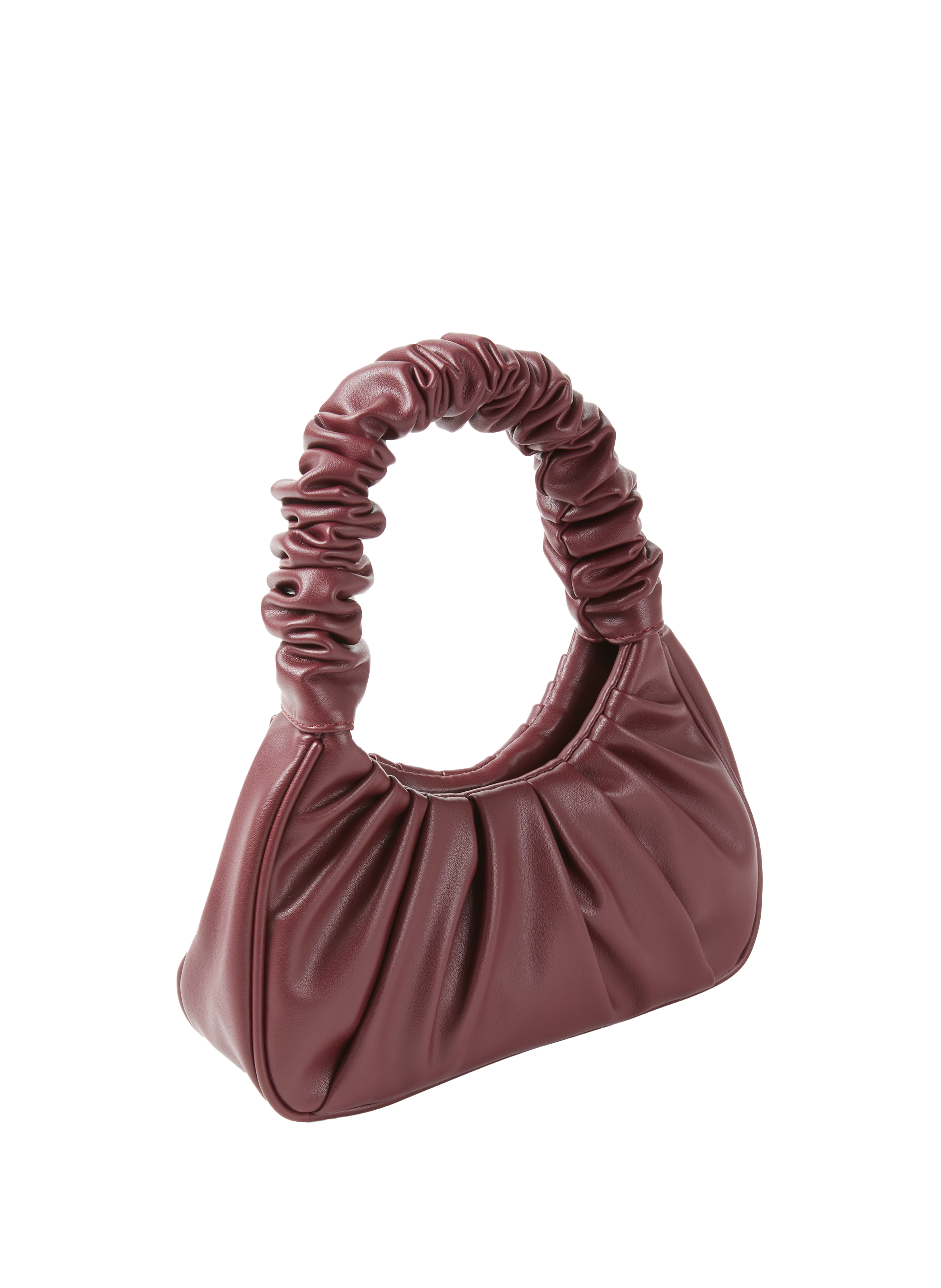 Sac à main plissé AU PRINTEMPS PARIS Rouge