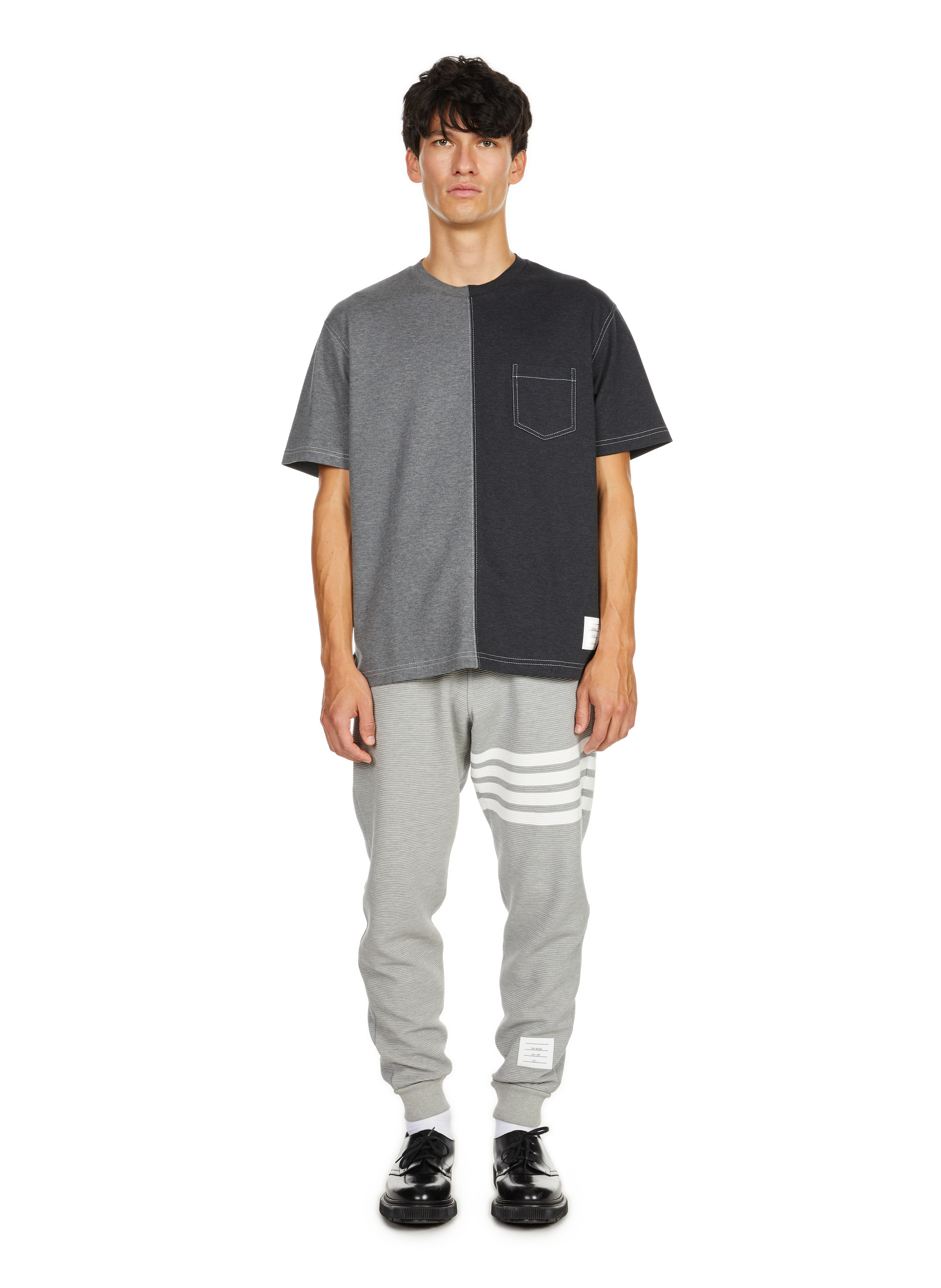 T-shirt en coton  THOM BROWNE Bleu