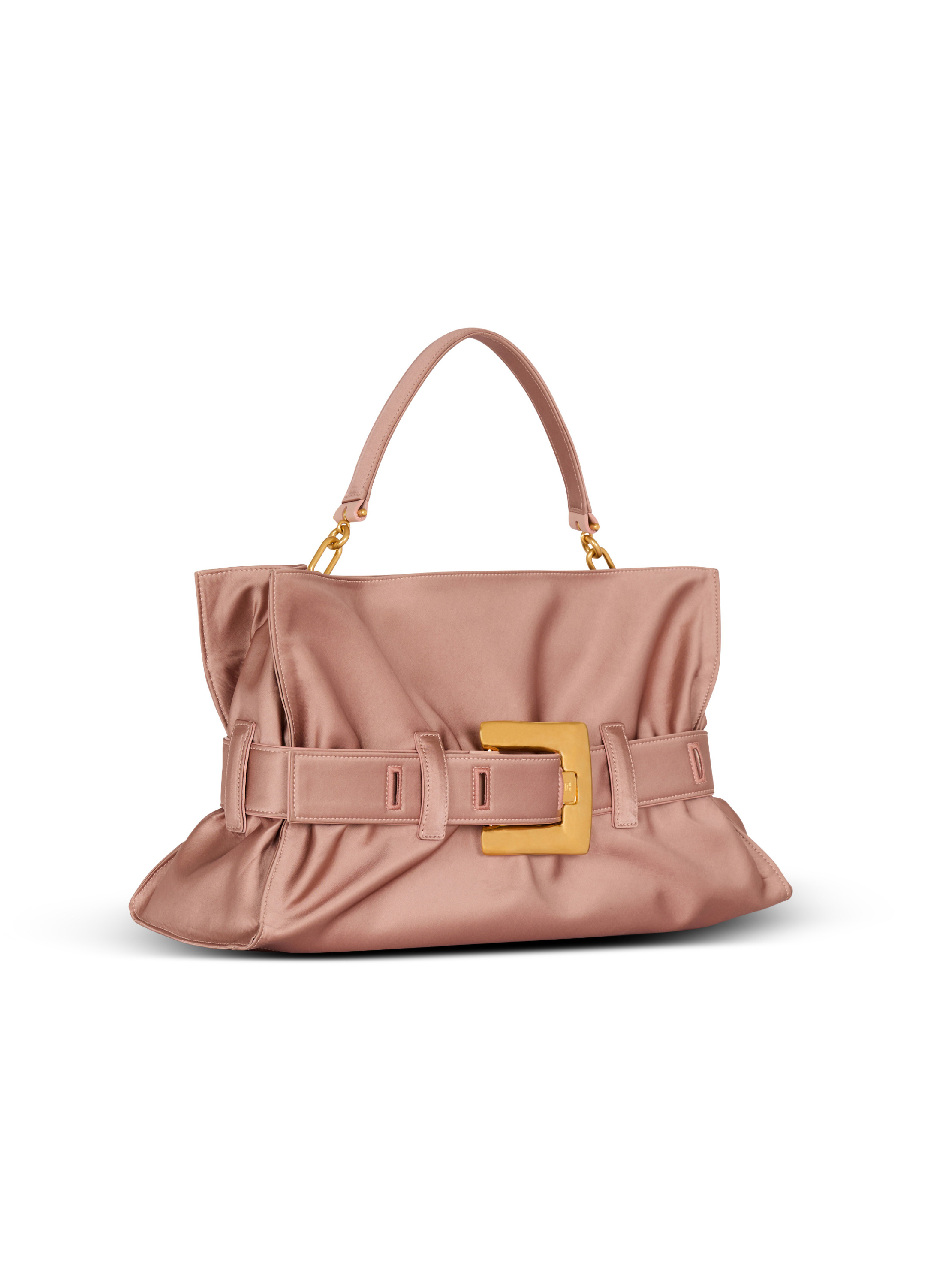 Sac anthem shoulder en satin BALMAIN Rose
