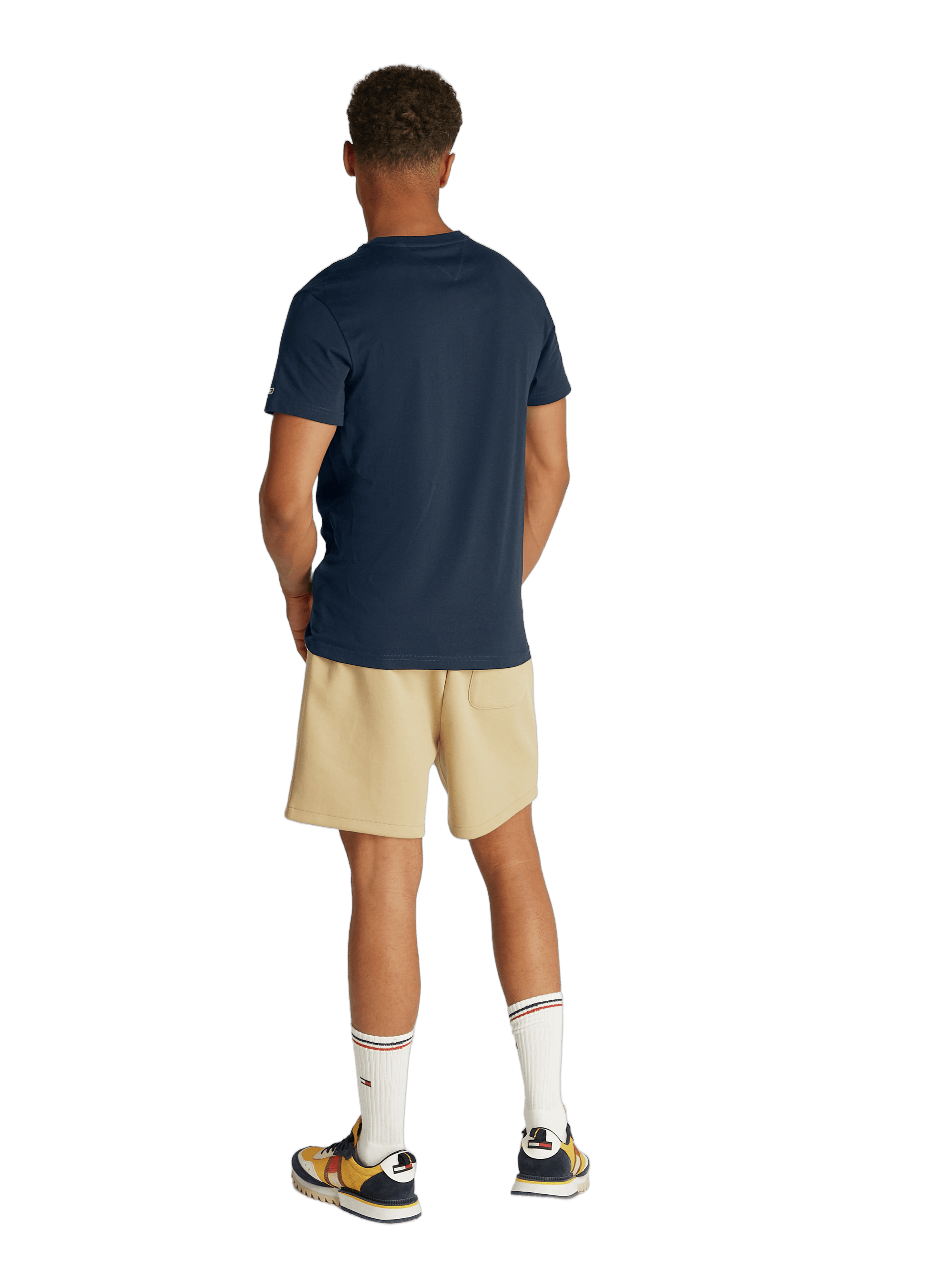 Biker-style cotton t-shirt TOMMY HILFIGER Blue