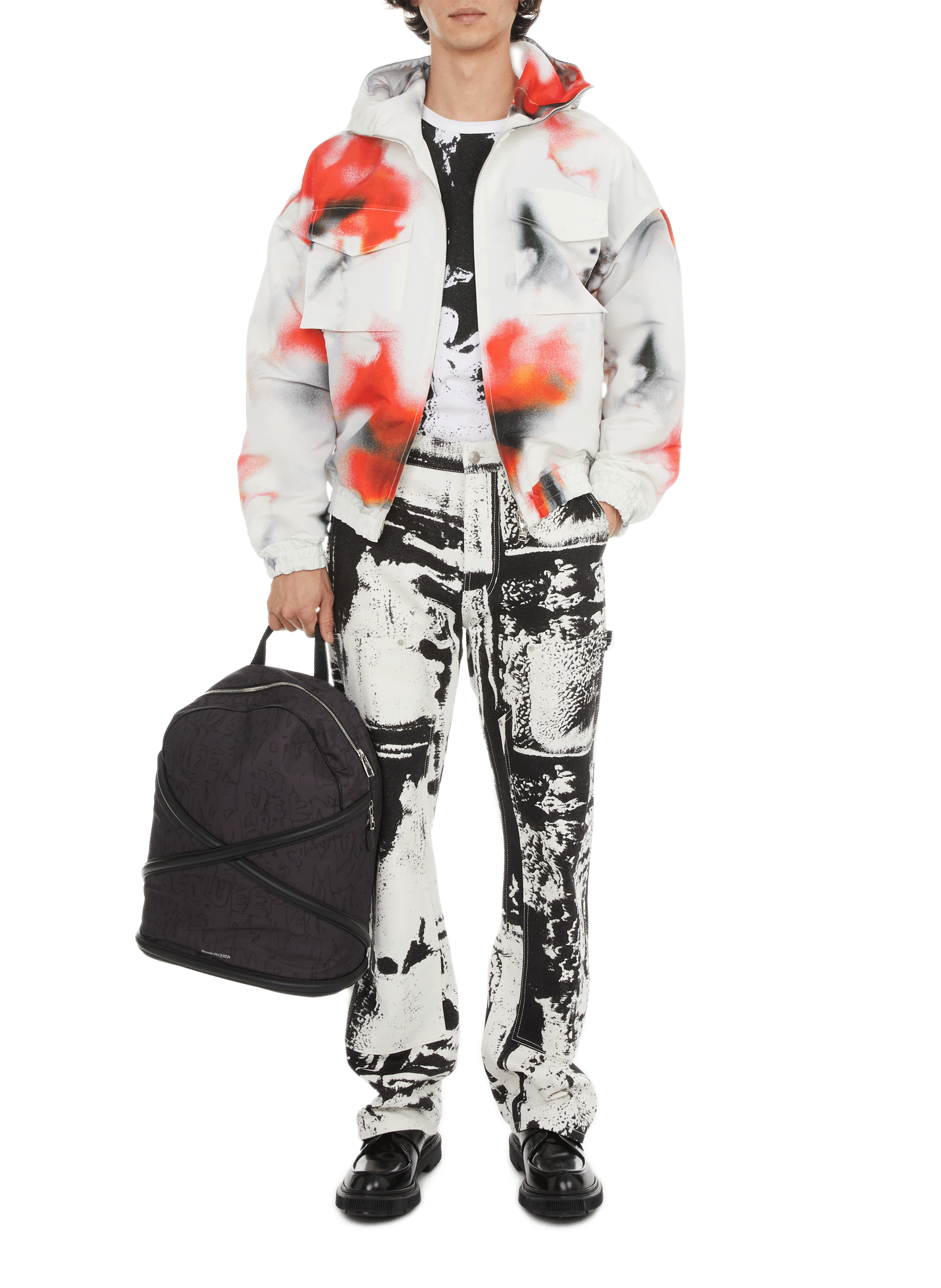 Blouson imprimé  ALEXANDER MCQUEEN Blanc