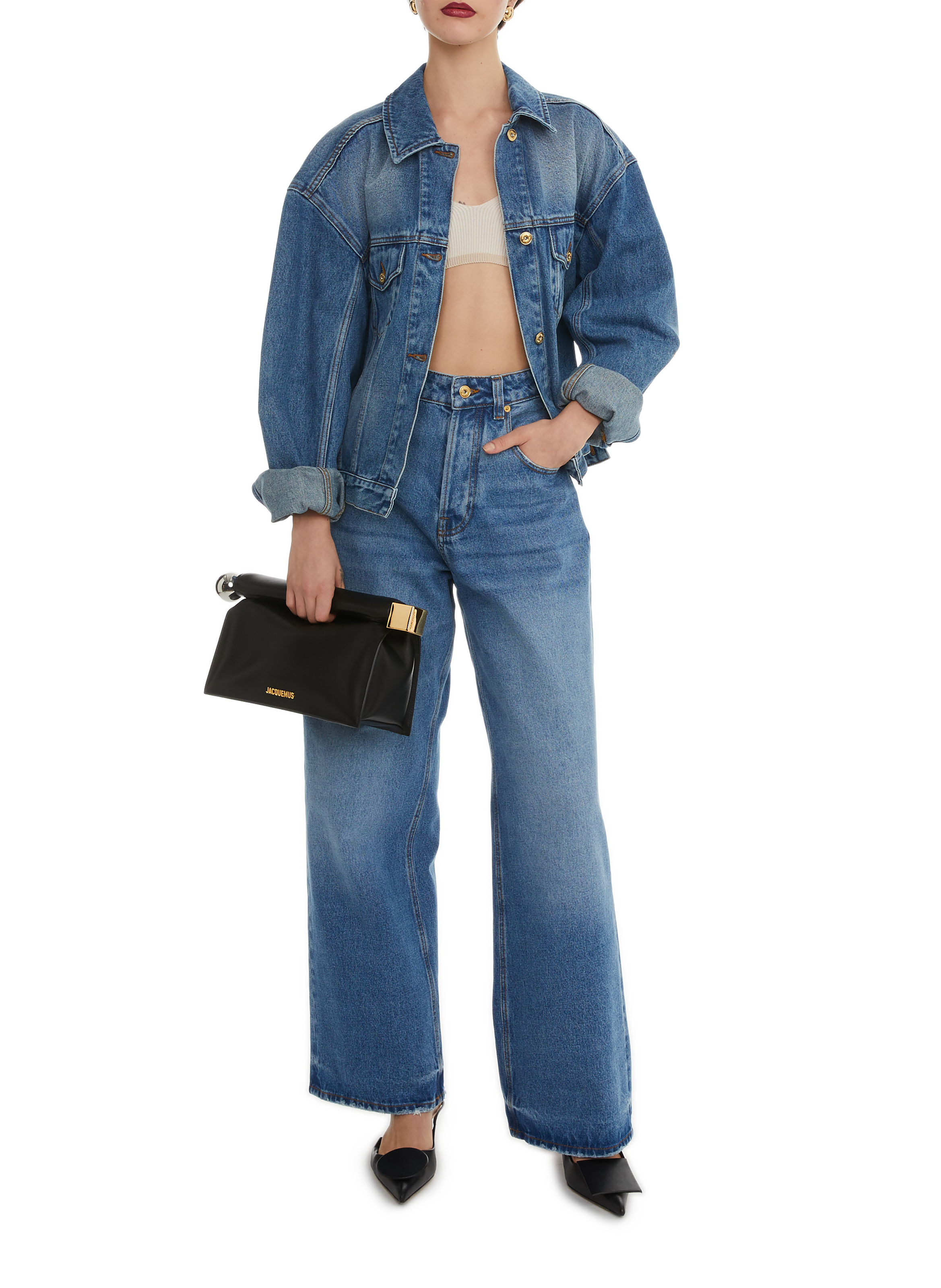 Le De-Nîmes large Bleu