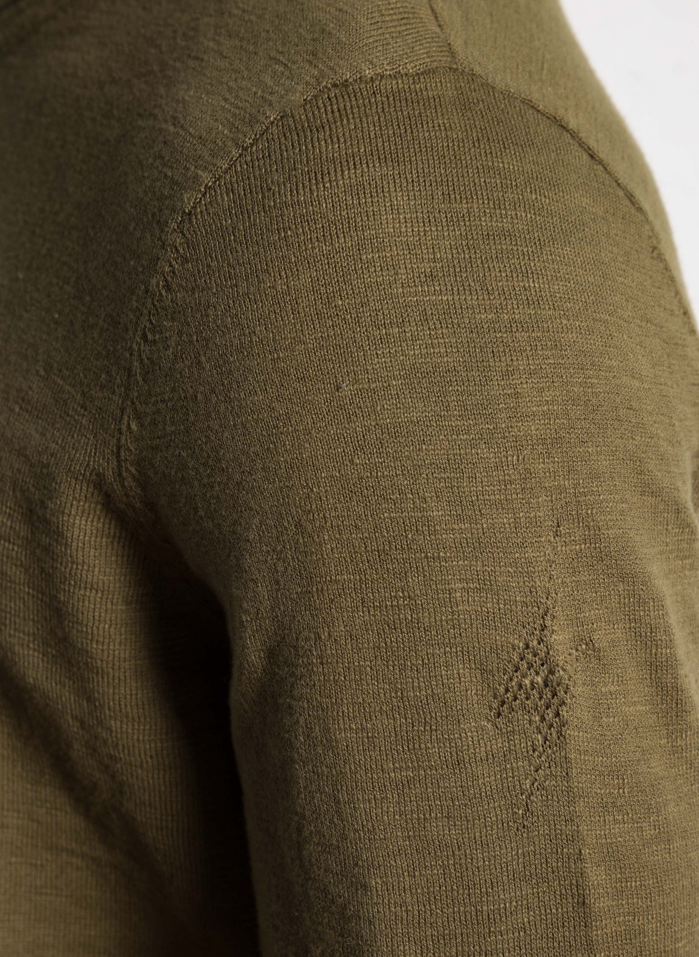 Pull droit en coton IKKS Kaki