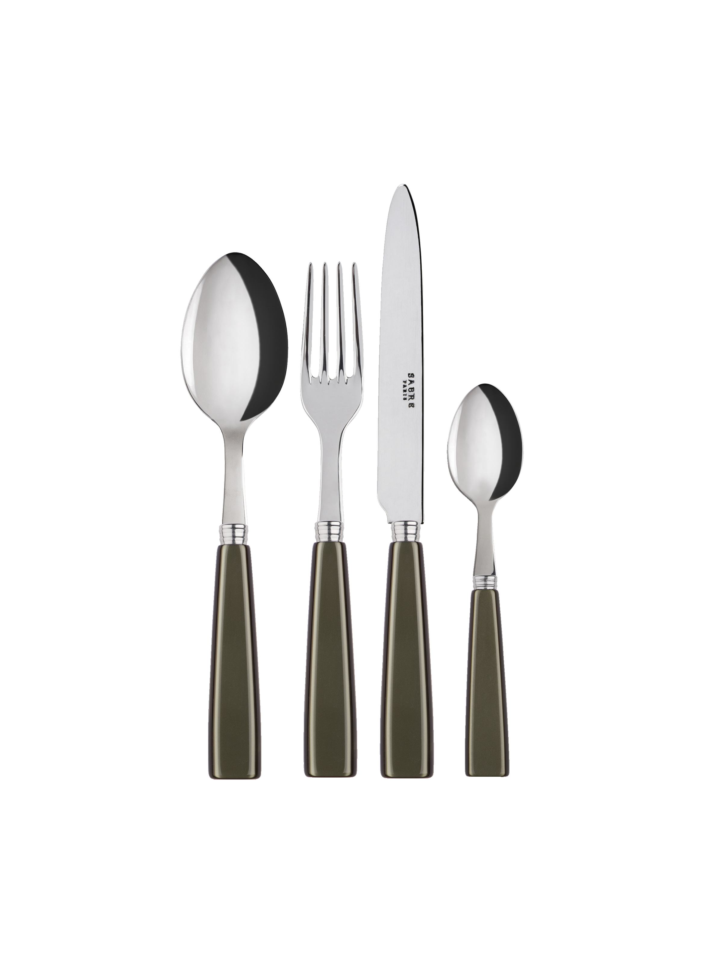 Set de 4 couverts de table, icône SABRE PARIS Vert