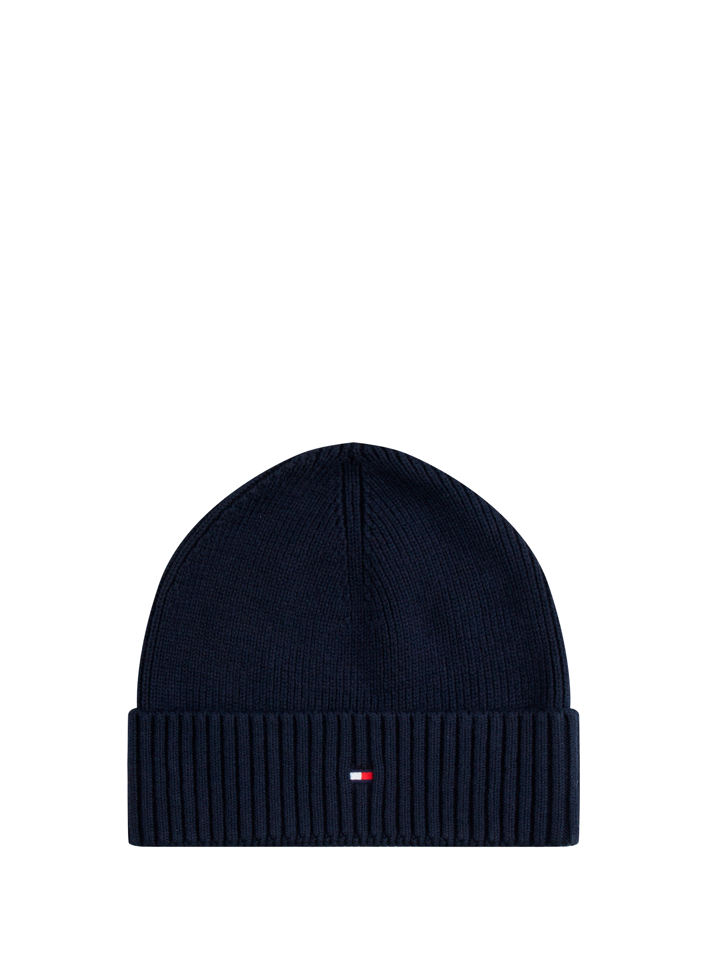 TOMMY HILFIGER Bonnet et écharpe en coton et cachemire Bleu