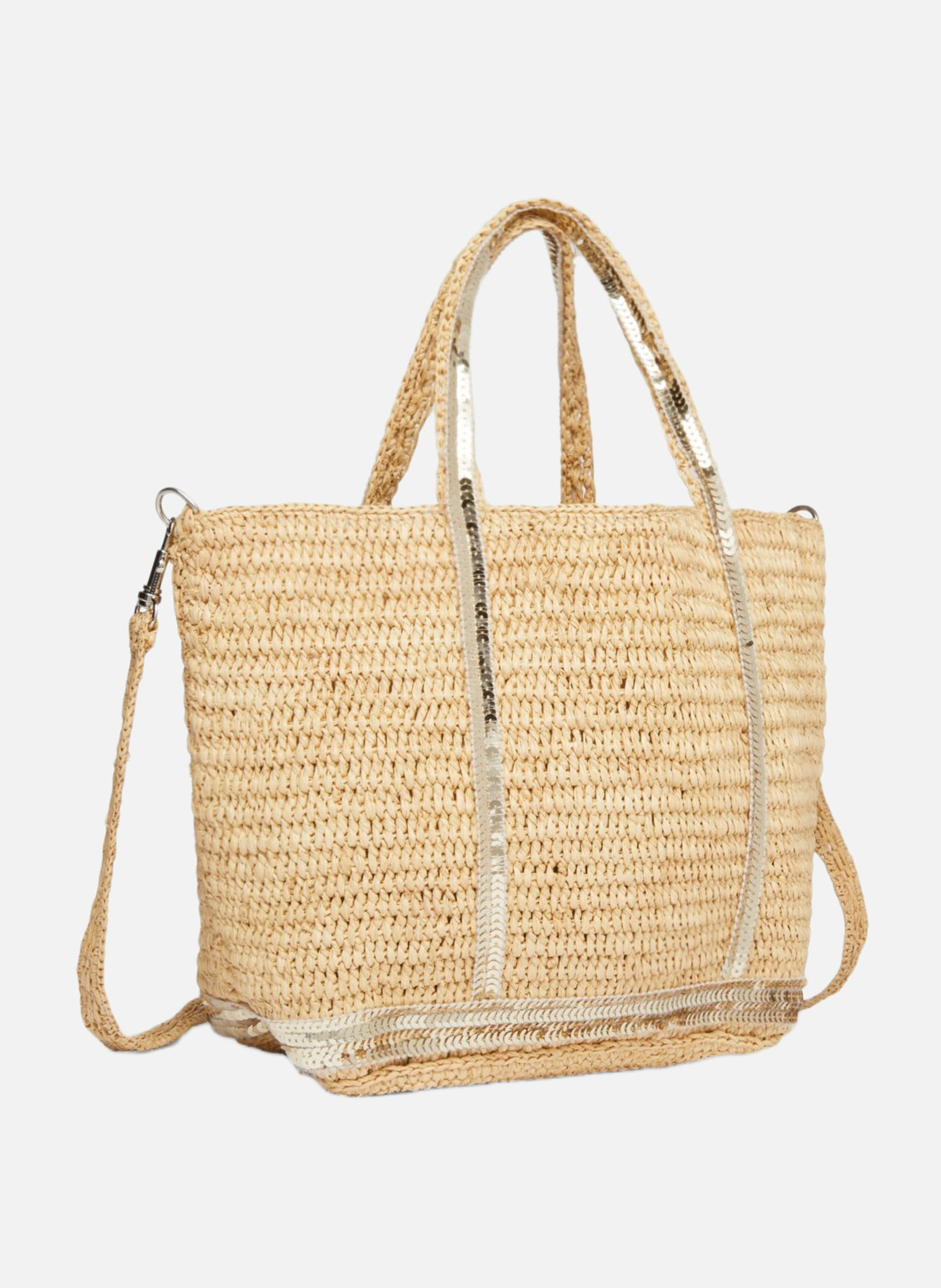 Cabas S En Raphia et Sequins Or VANESSA BRUNO Doré