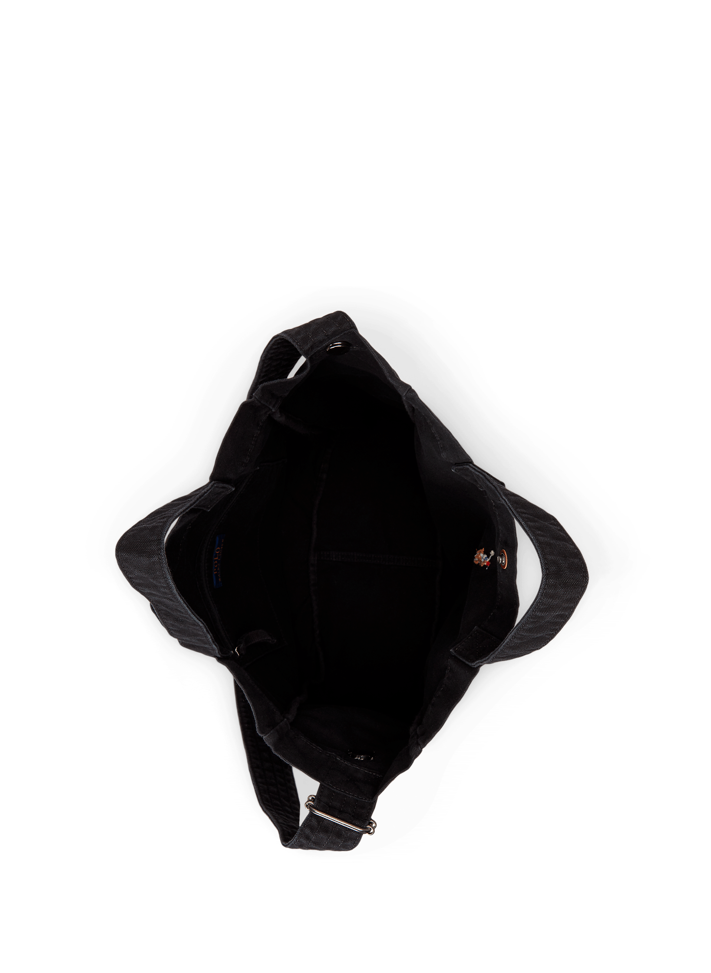 Sac fourre-tout en coton POLO RALPH LAUREN Noir