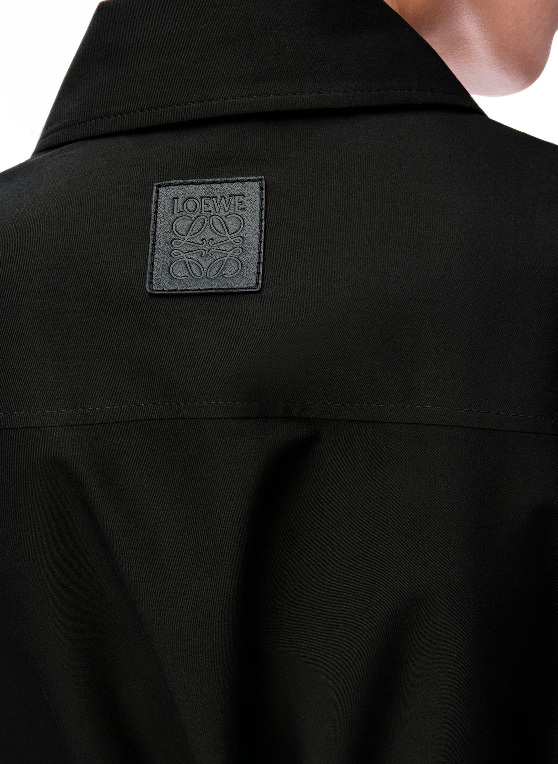Mini dress in cotton and silk LOEWE Black