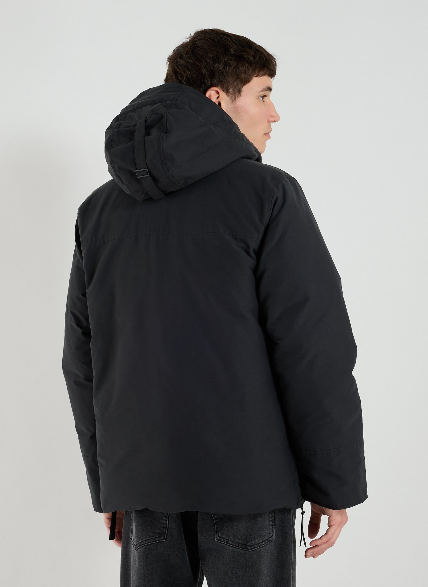Parka à capuche amovible en coton mélangé CANADA GOOSE Gris