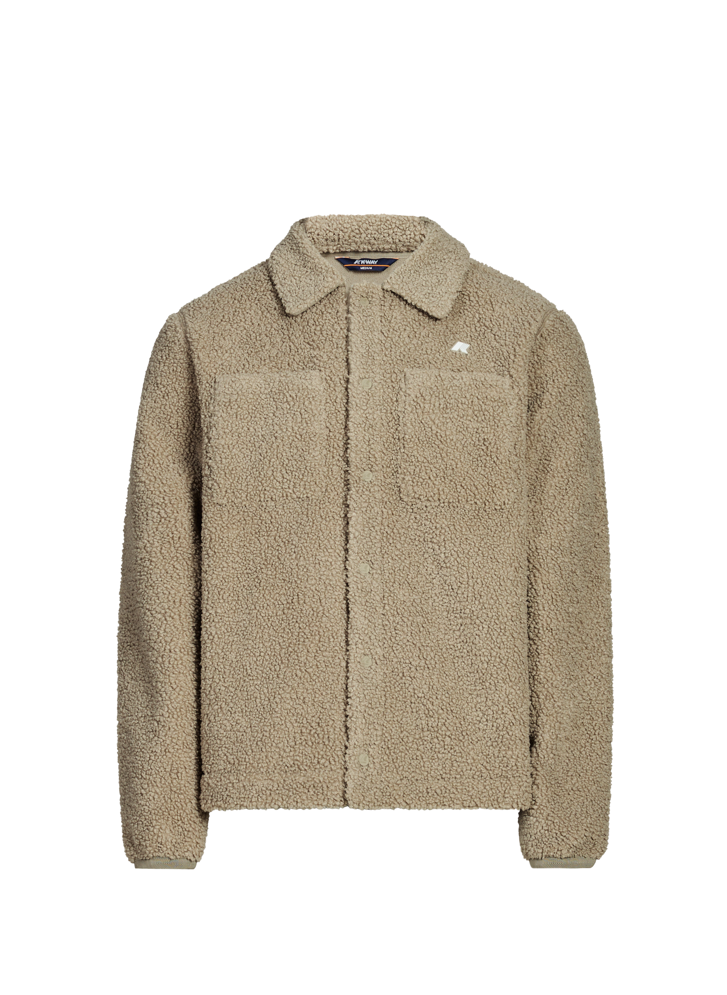 Surchemise shearling col classique K-WAY Vert