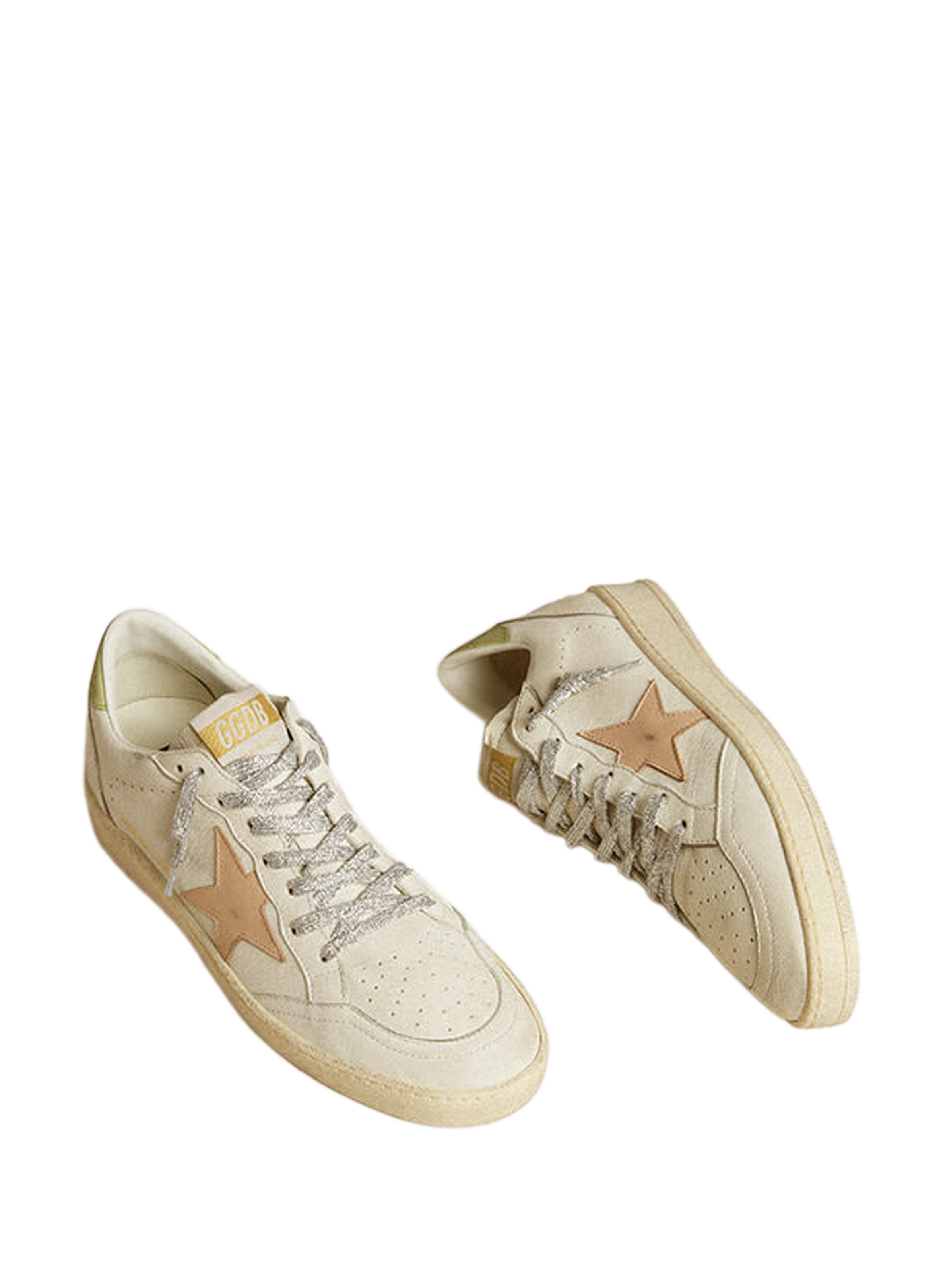 Baskets Ball Star en cuir GOLDEN GOOSE Blanc