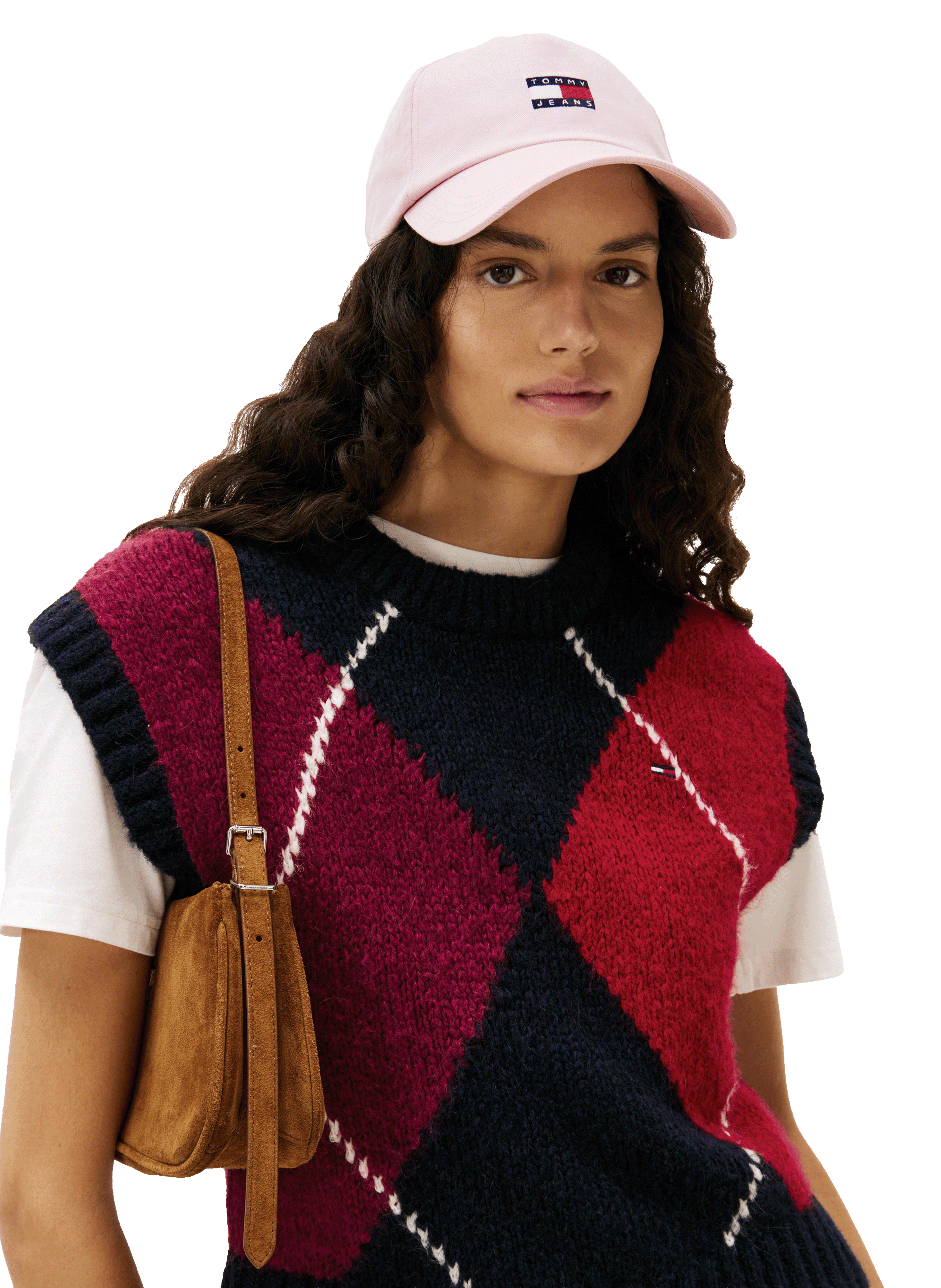 Cotton cap with logo TOMMY HILFIGER Pink