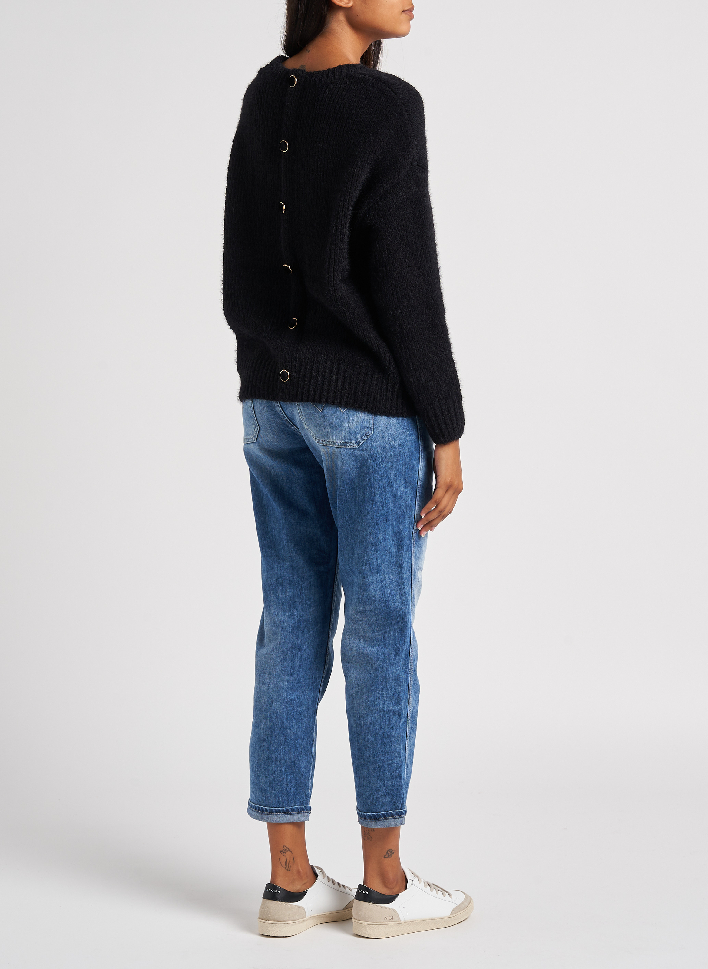 Baskets basses en cuir n°14 RIVECOUR Multicolore