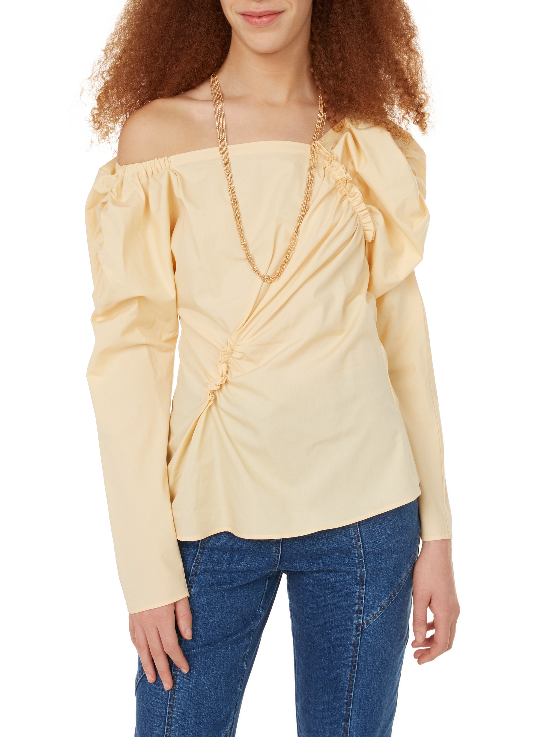 Cassie organic cotton blouse REJINA PYO Yellow